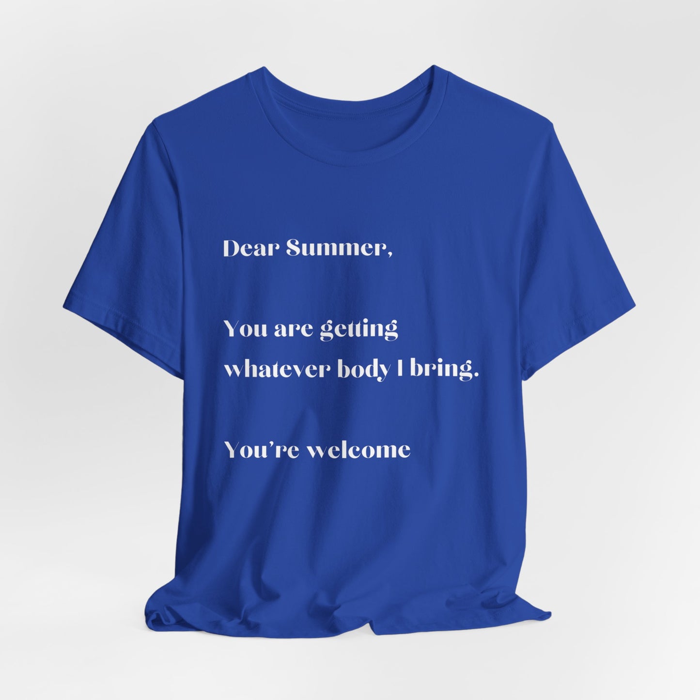 Summer Body WHT Short Sleeve Tee