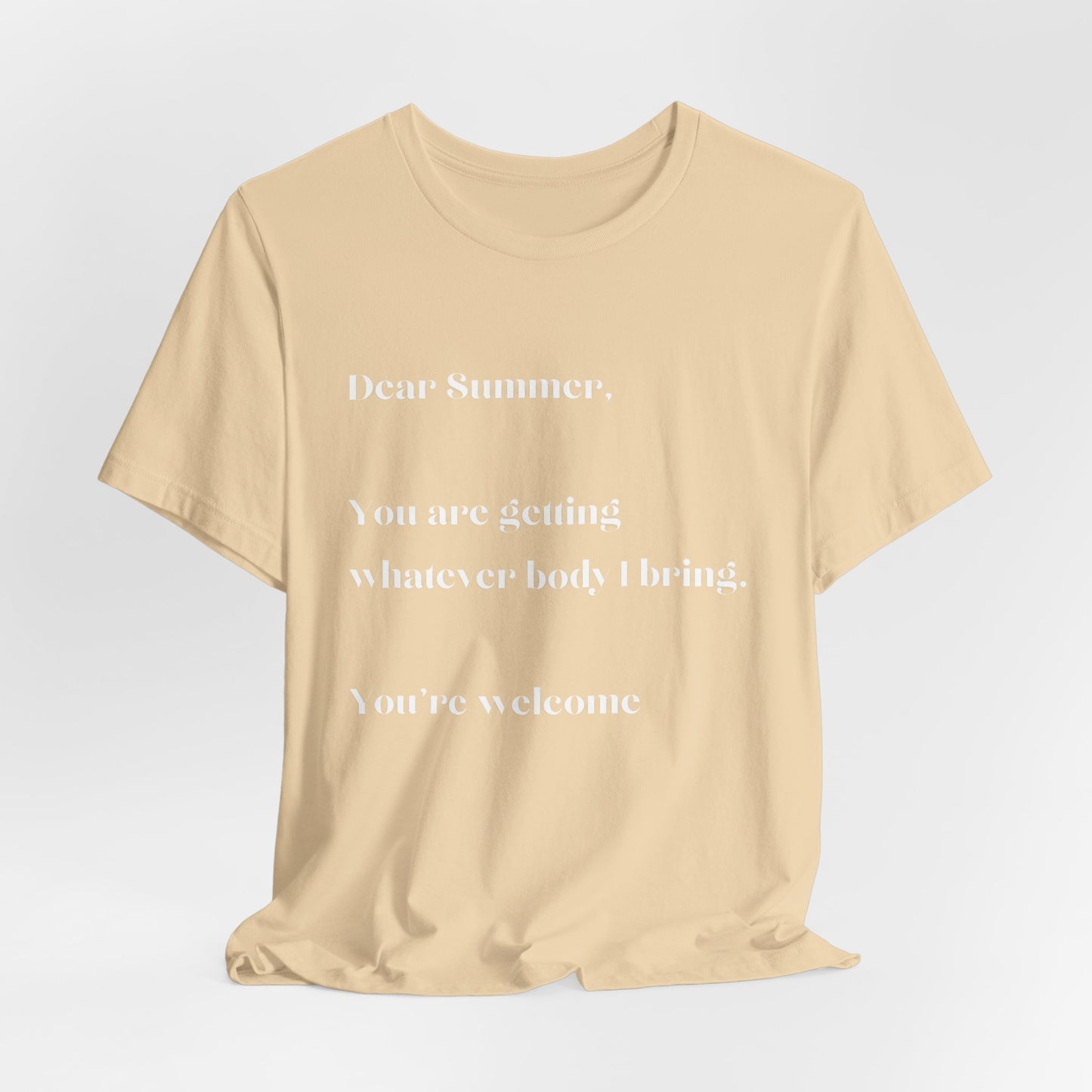 Summer Body WHT Short Sleeve Tee
