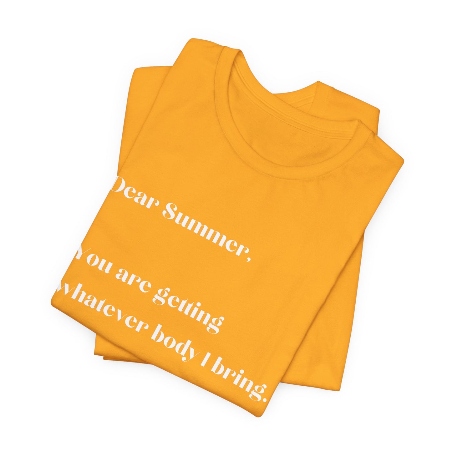 Summer Body WHT Short Sleeve Tee