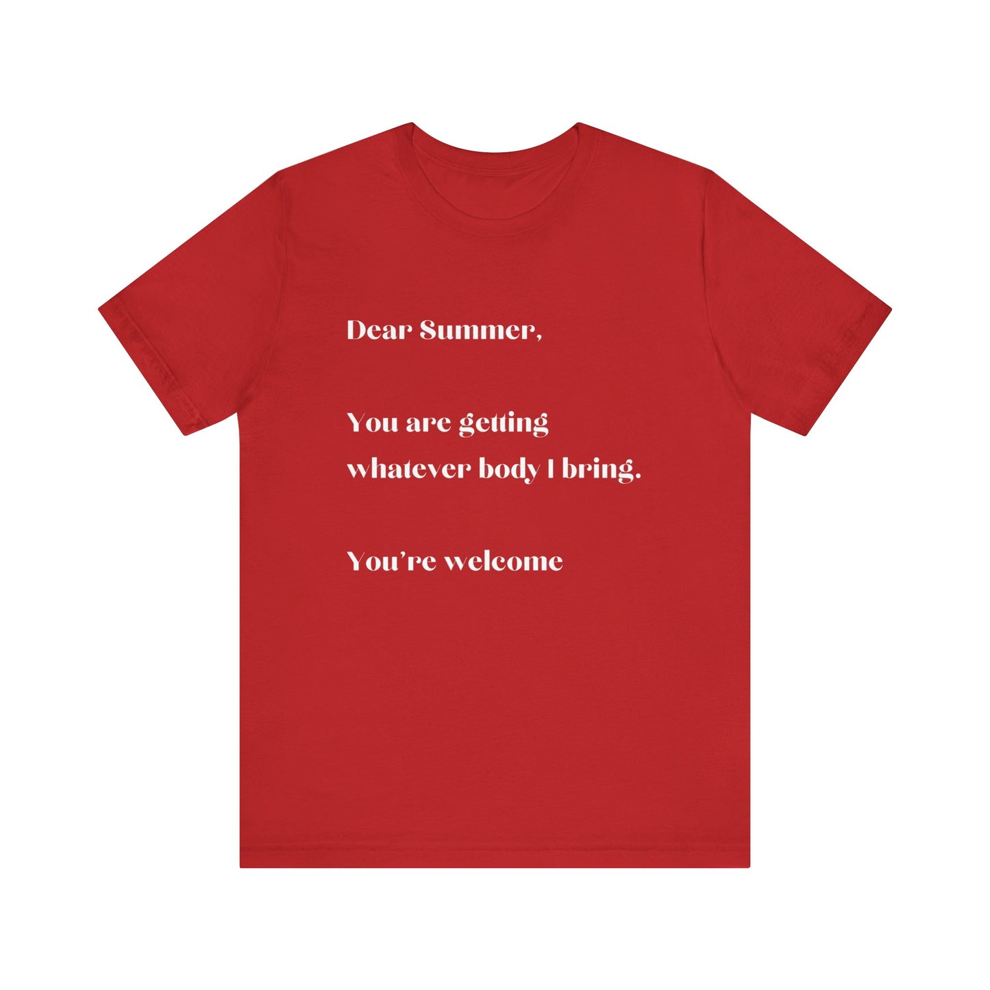 Summer Body WHT Short Sleeve Tee