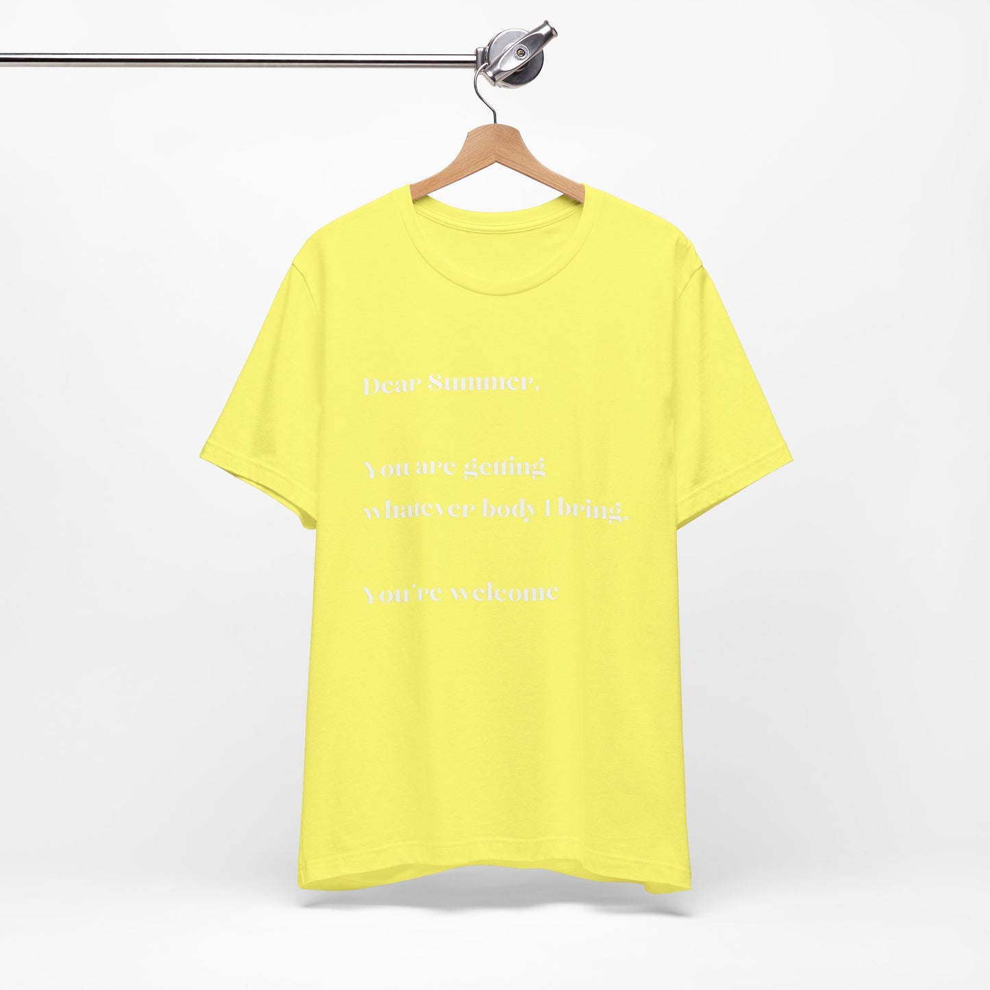 Summer Body WHT Short Sleeve Tee