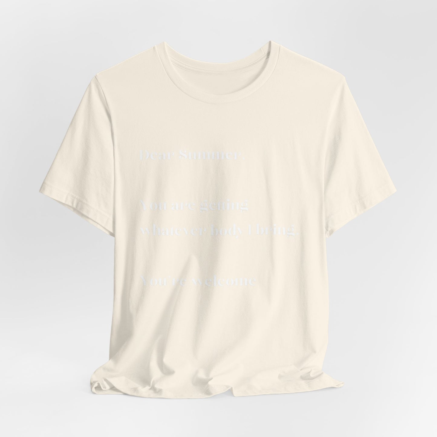 Summer Body WHT Short Sleeve Tee