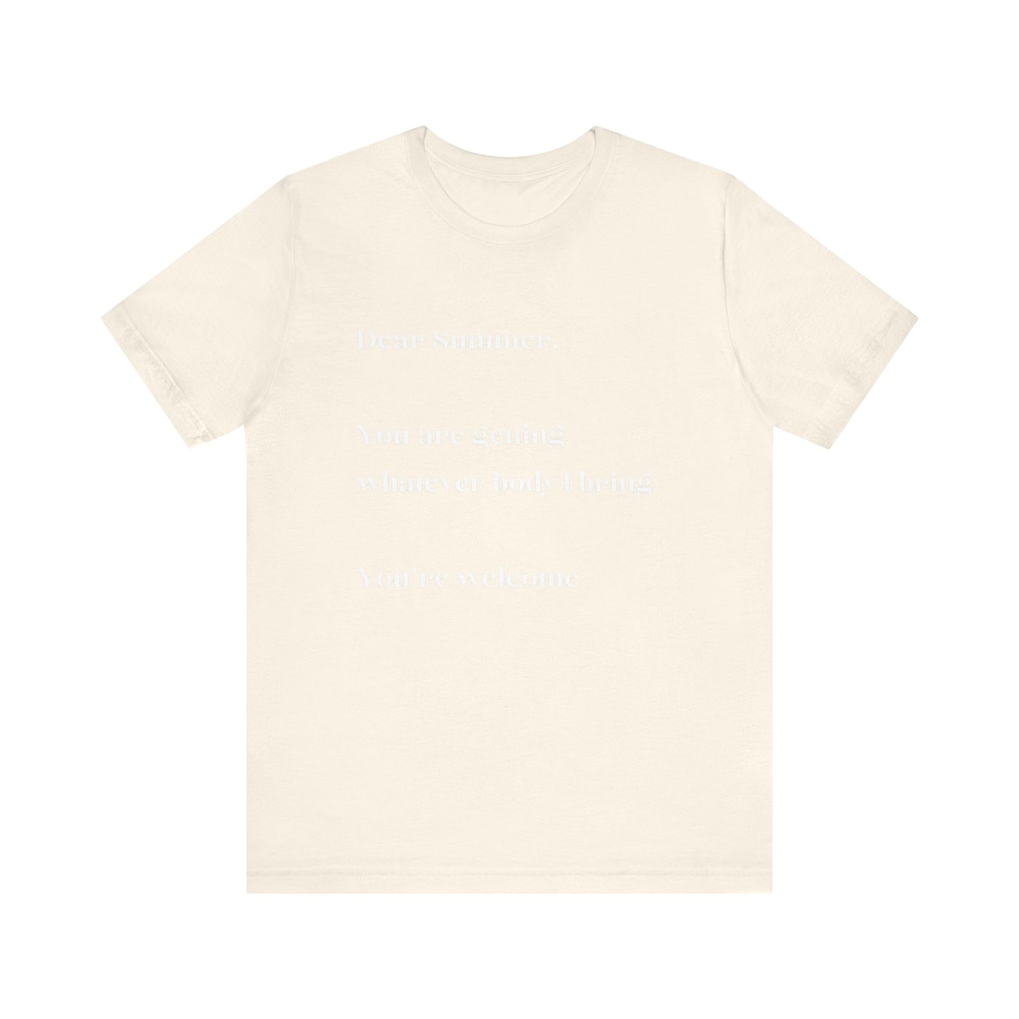 Summer Body WHT Short Sleeve Tee