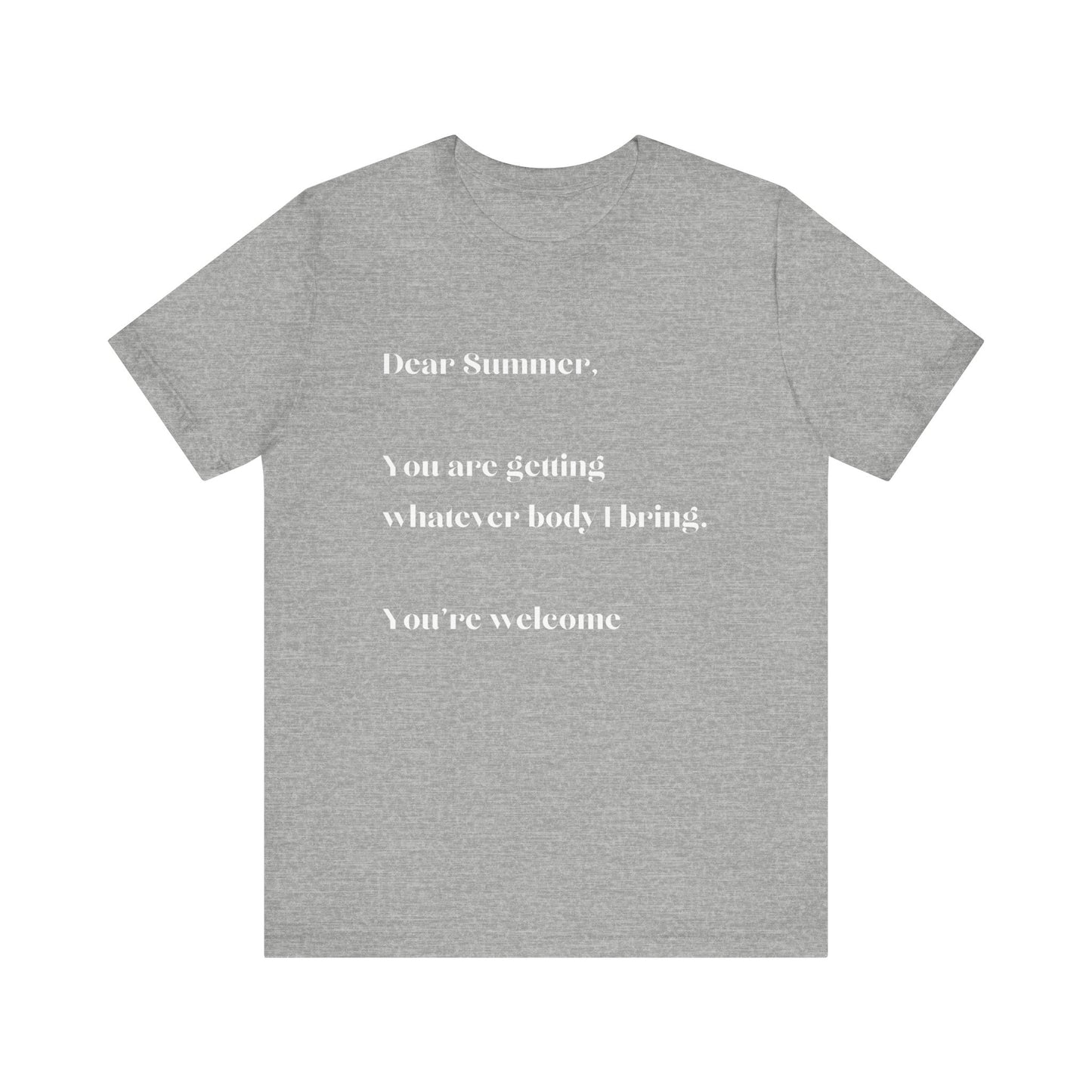 Summer Body WHT Short Sleeve Tee