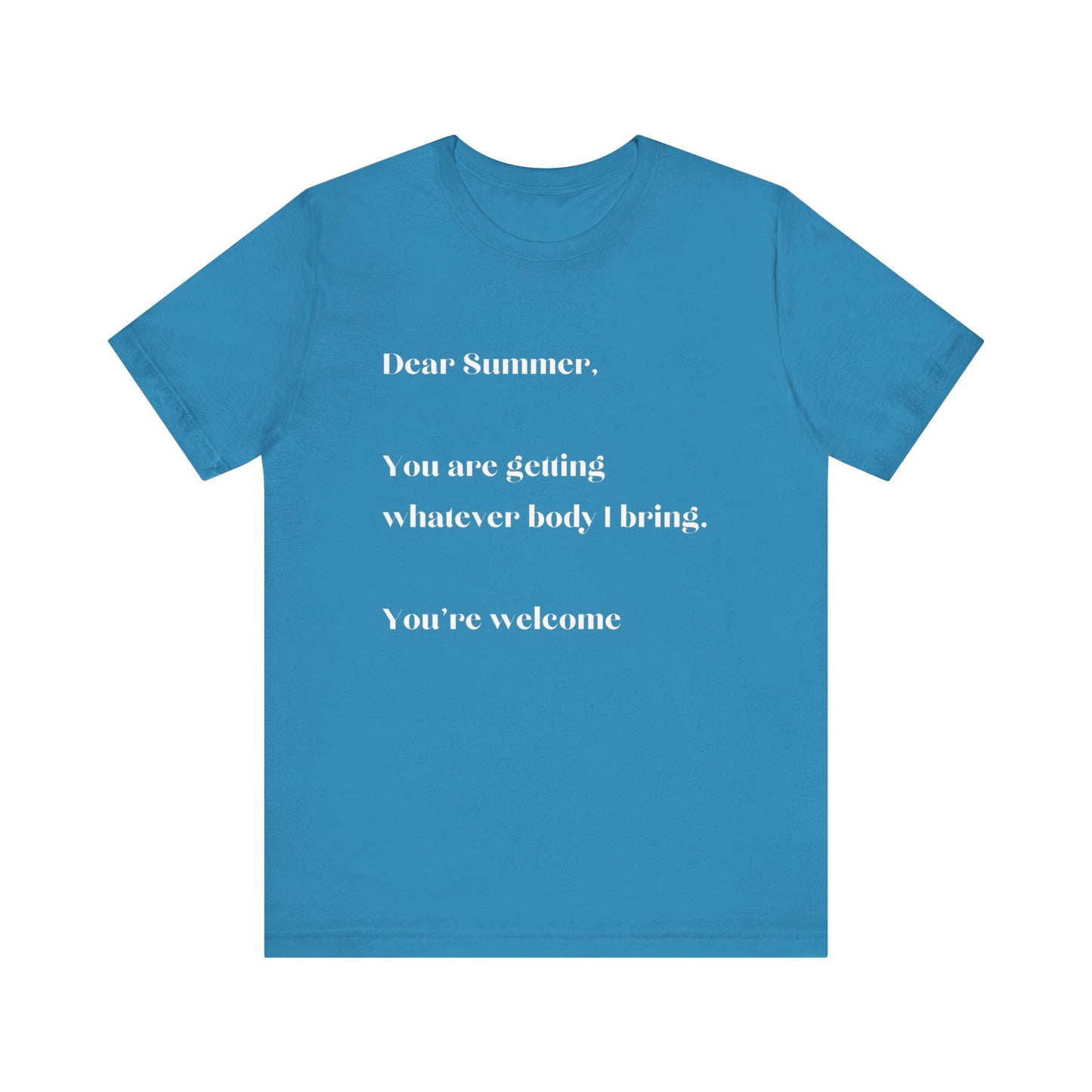 Summer Body WHT Short Sleeve Tee