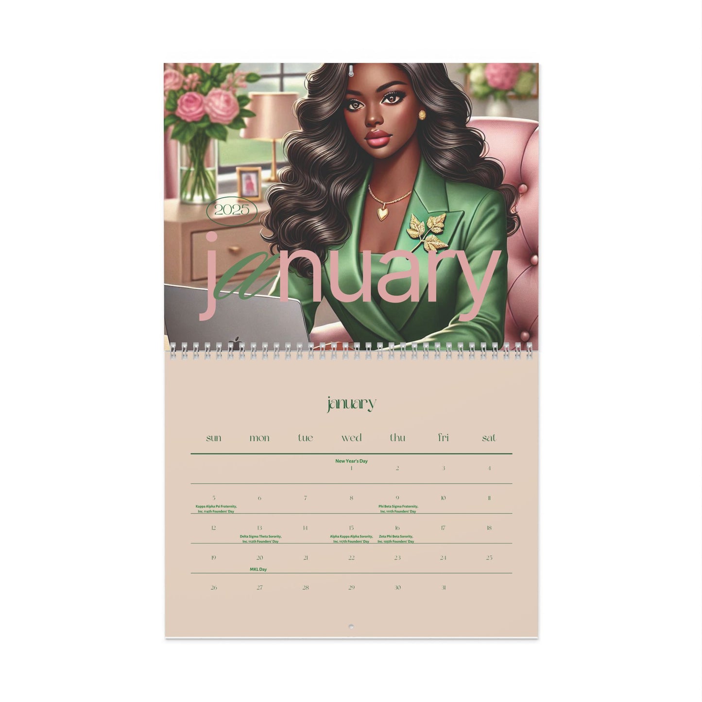 2025 Pretty Girl Wall Calendar