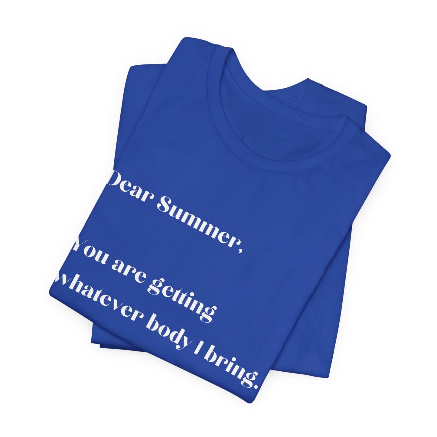 Summer Body WHT Short Sleeve Tee