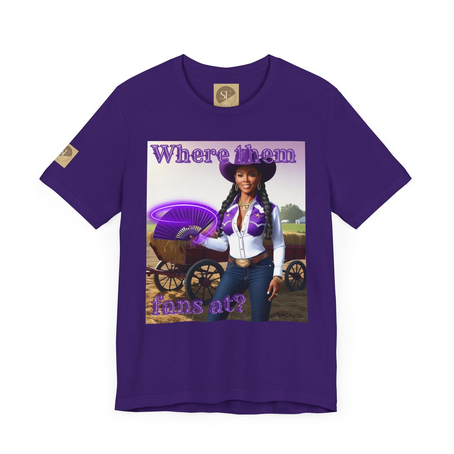 Purple Fan Tee