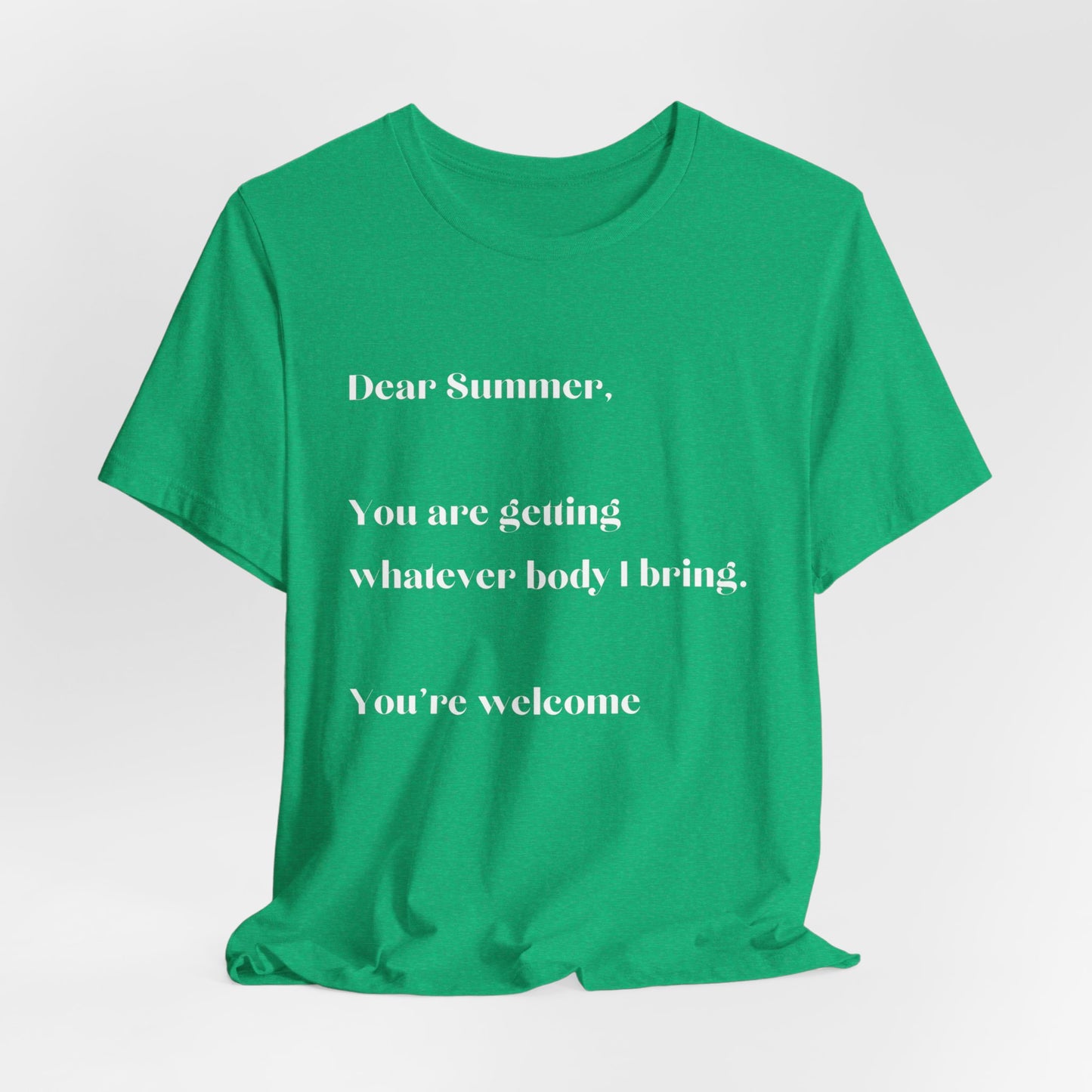 Summer Body WHT Short Sleeve Tee