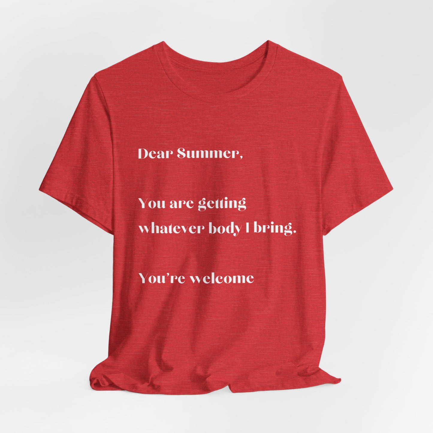 Summer Body WHT Short Sleeve Tee