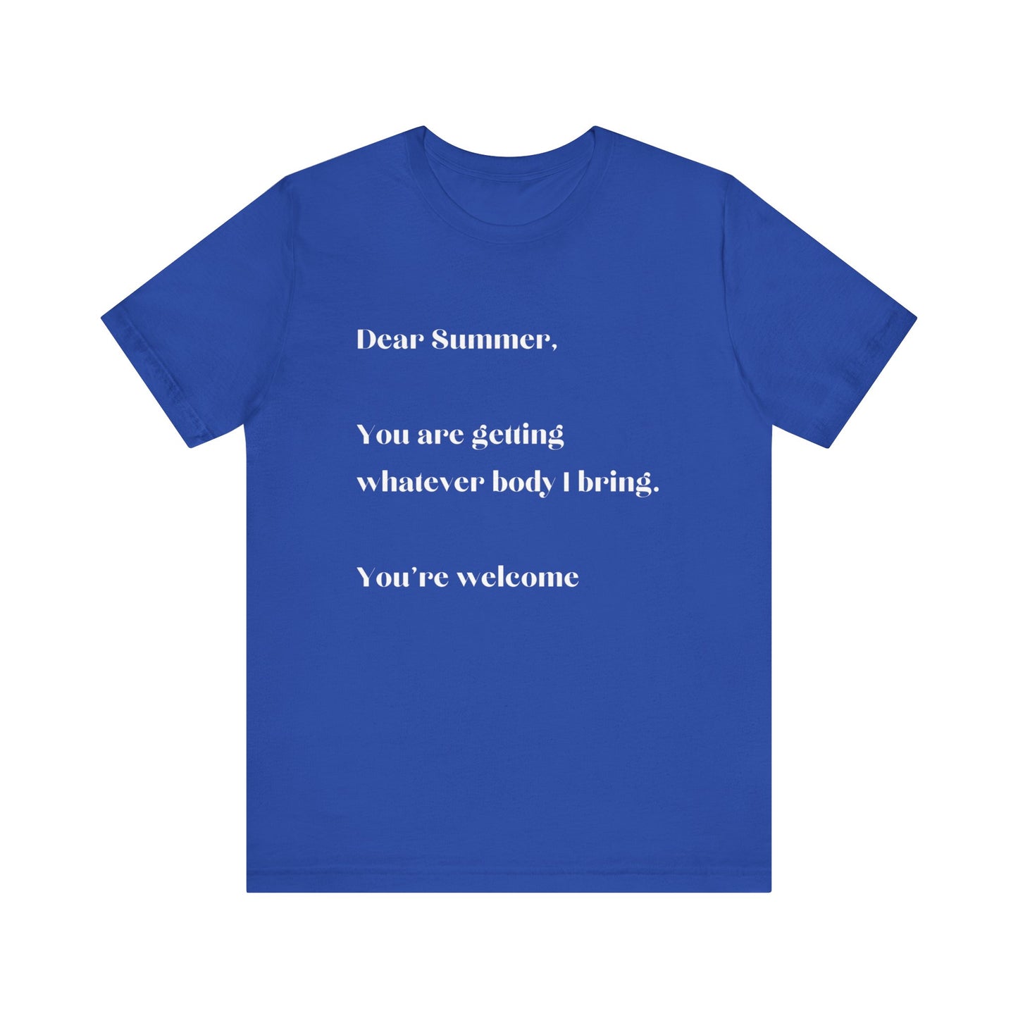 Summer Body WHT Short Sleeve Tee