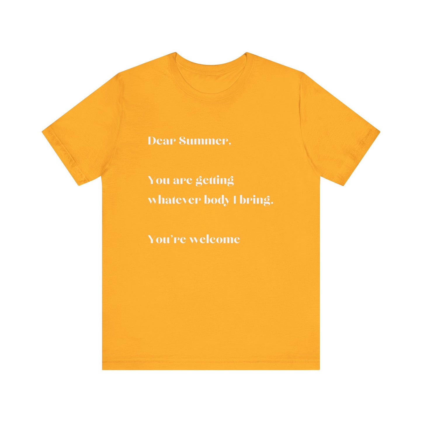 Summer Body WHT Short Sleeve Tee