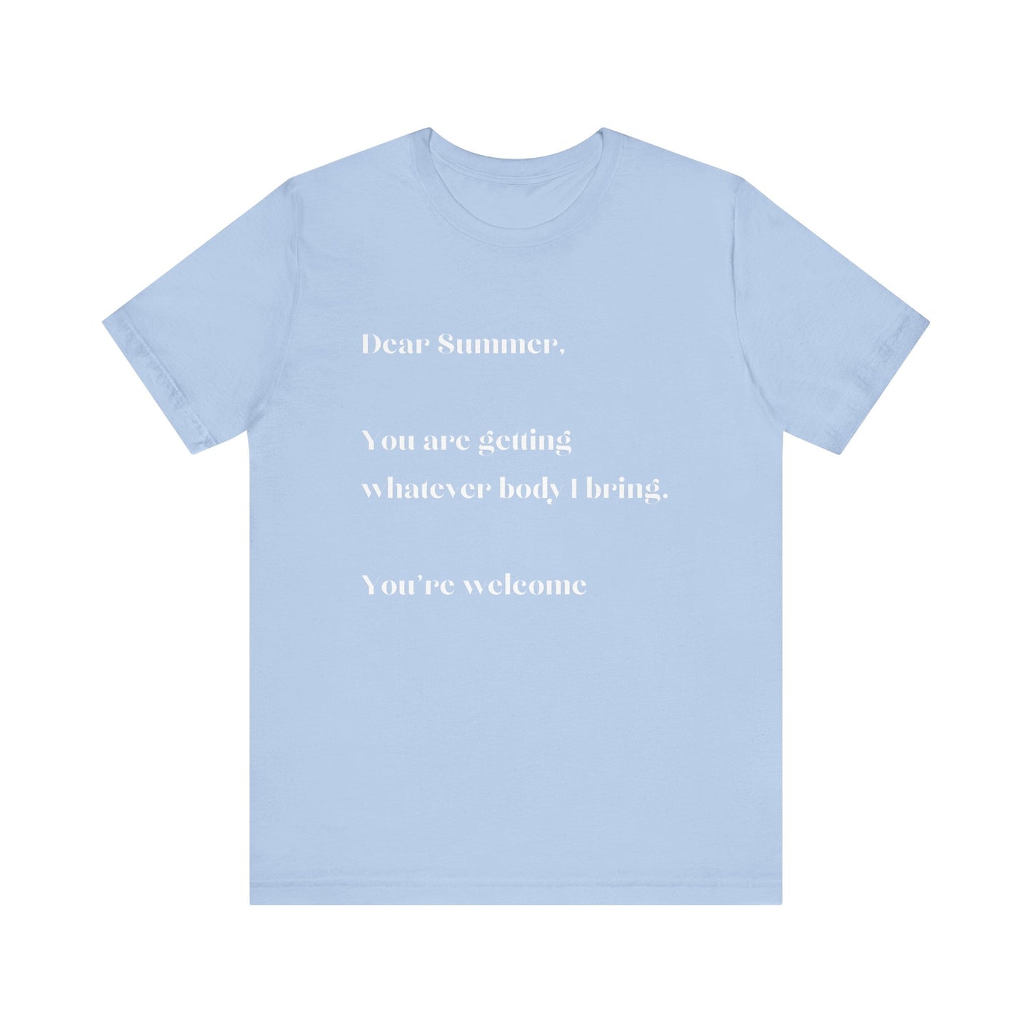 Summer Body WHT Short Sleeve Tee