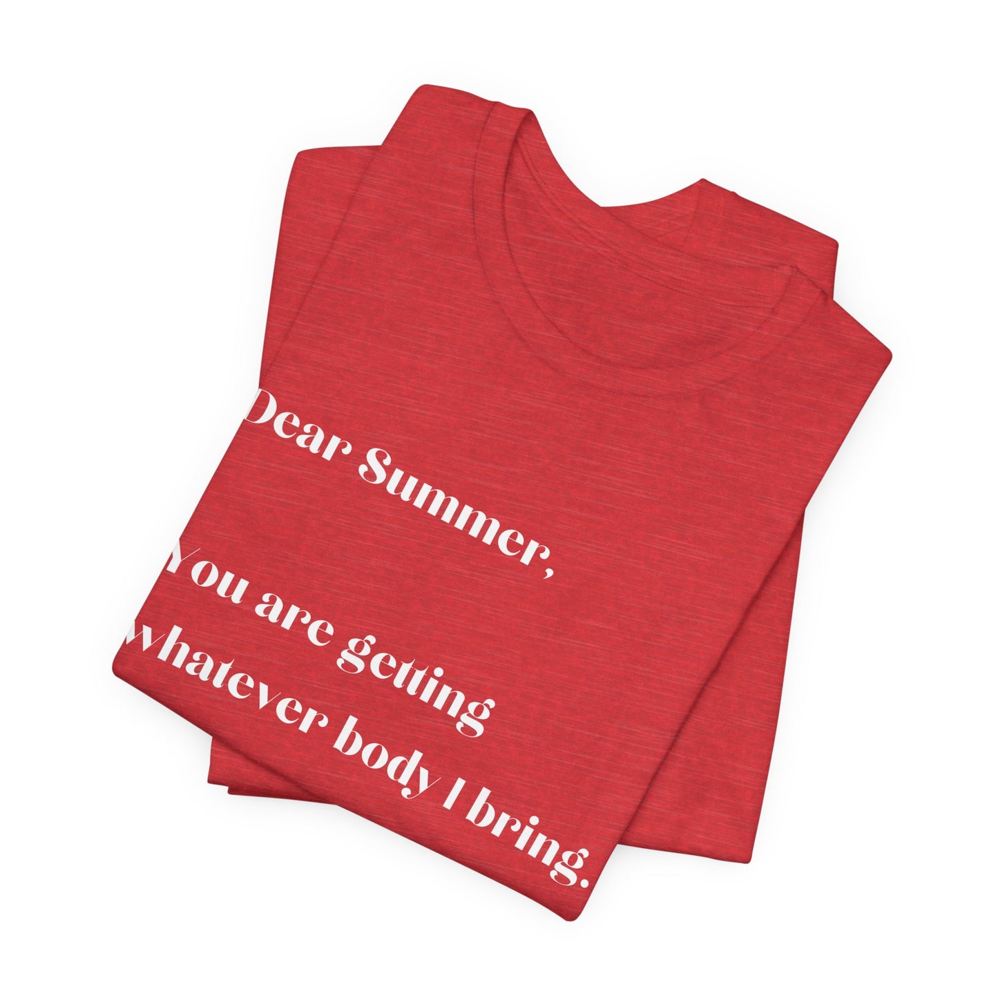 Summer Body WHT Short Sleeve Tee