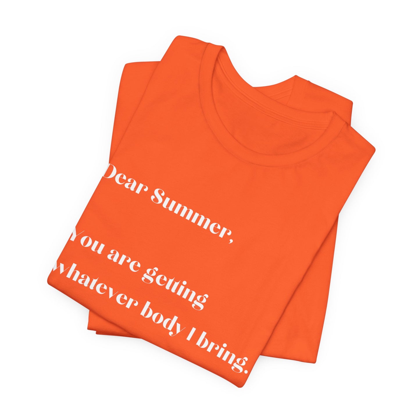 Summer Body WHT Short Sleeve Tee