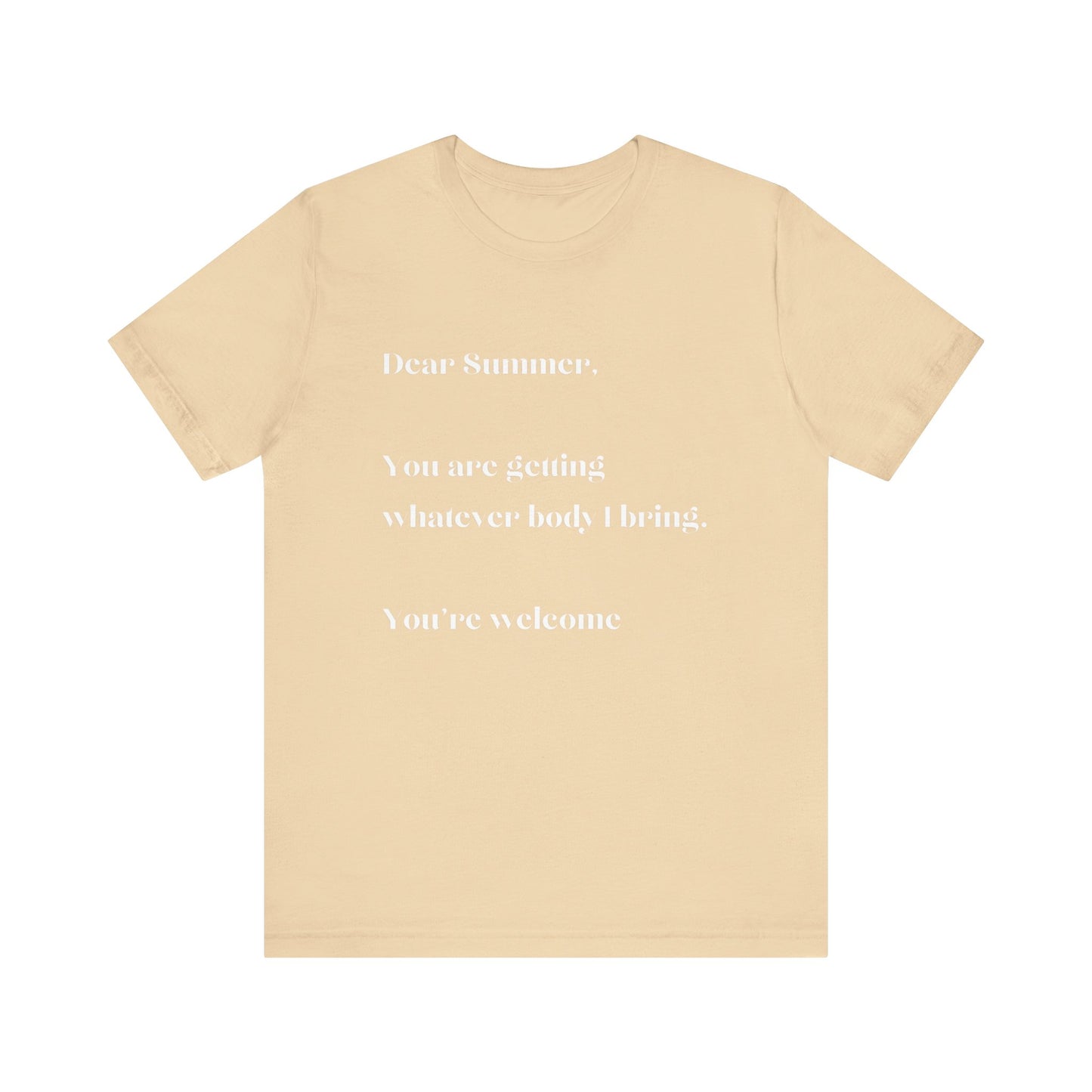 Summer Body WHT Short Sleeve Tee