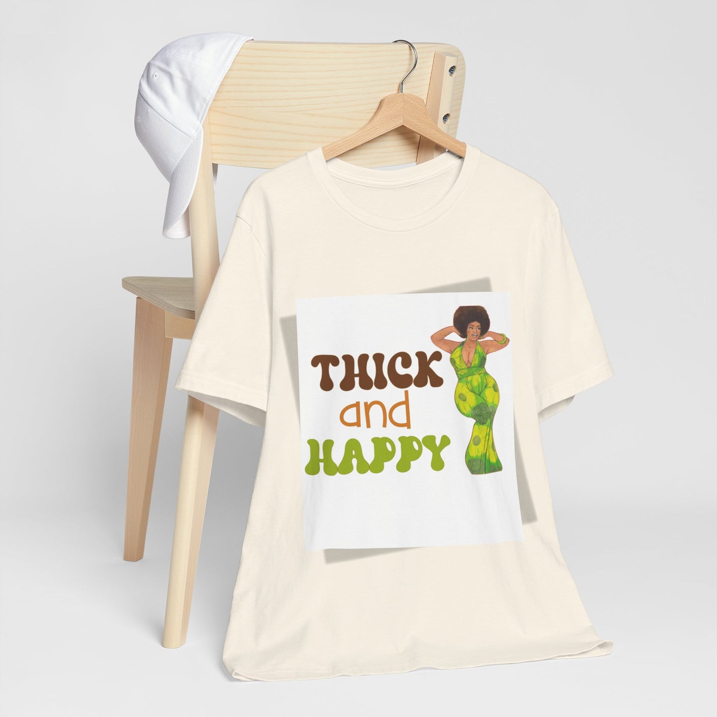 Thick and Happy Retro 2 Short Sleeve Tee