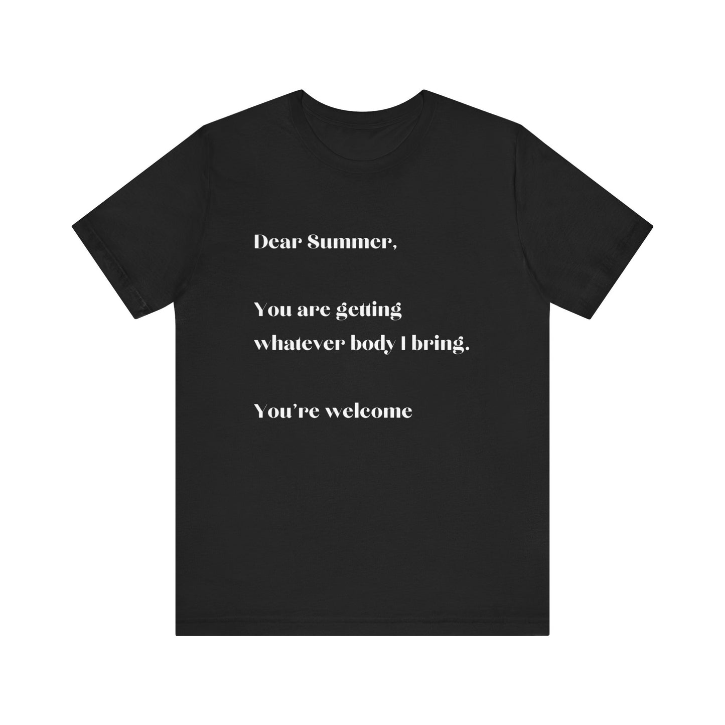 Summer Body WHT Short Sleeve Tee