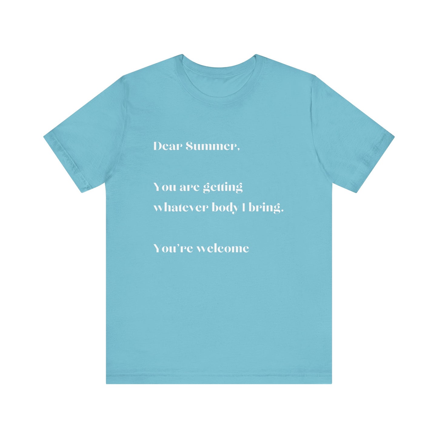 Summer Body WHT Short Sleeve Tee