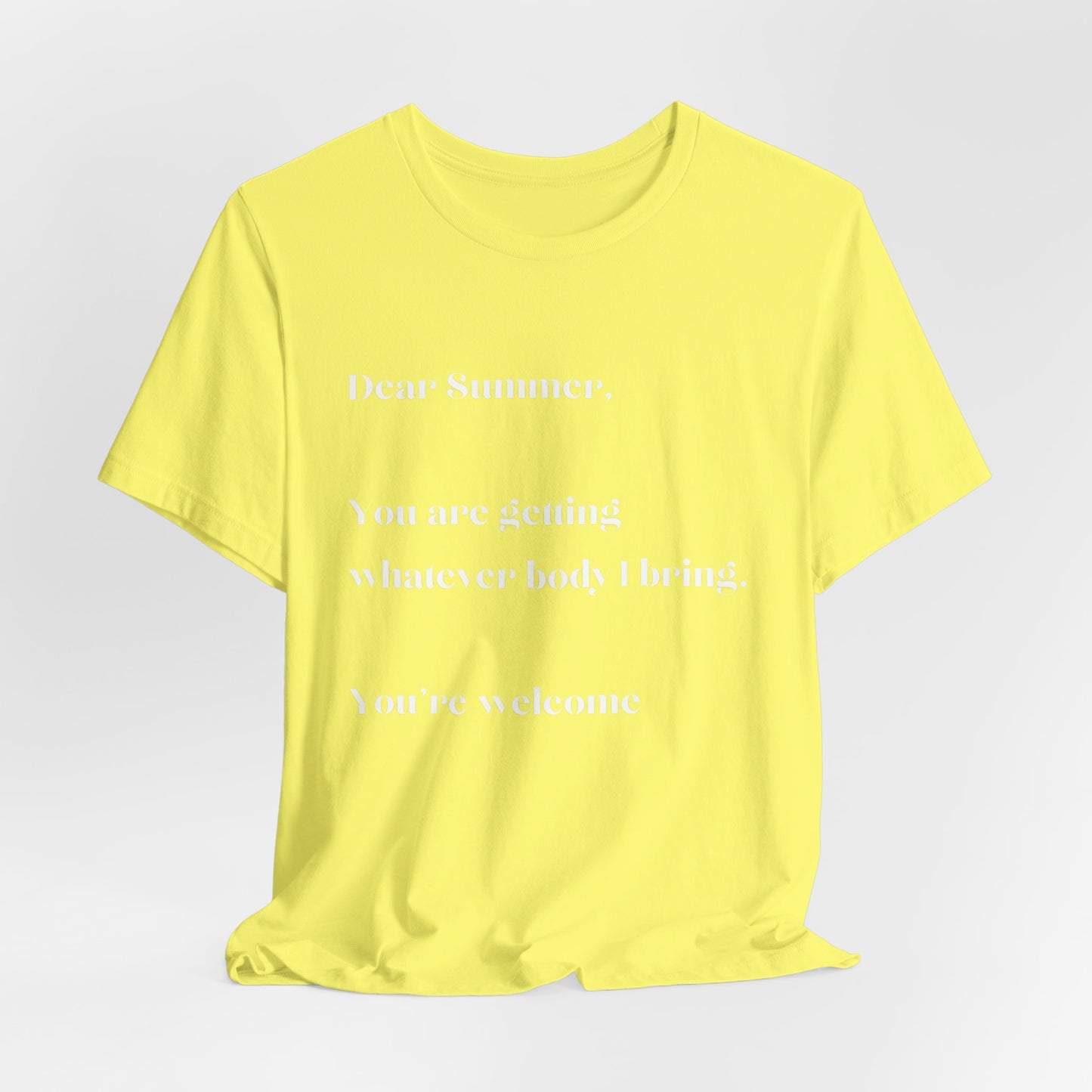 Summer Body WHT Short Sleeve Tee