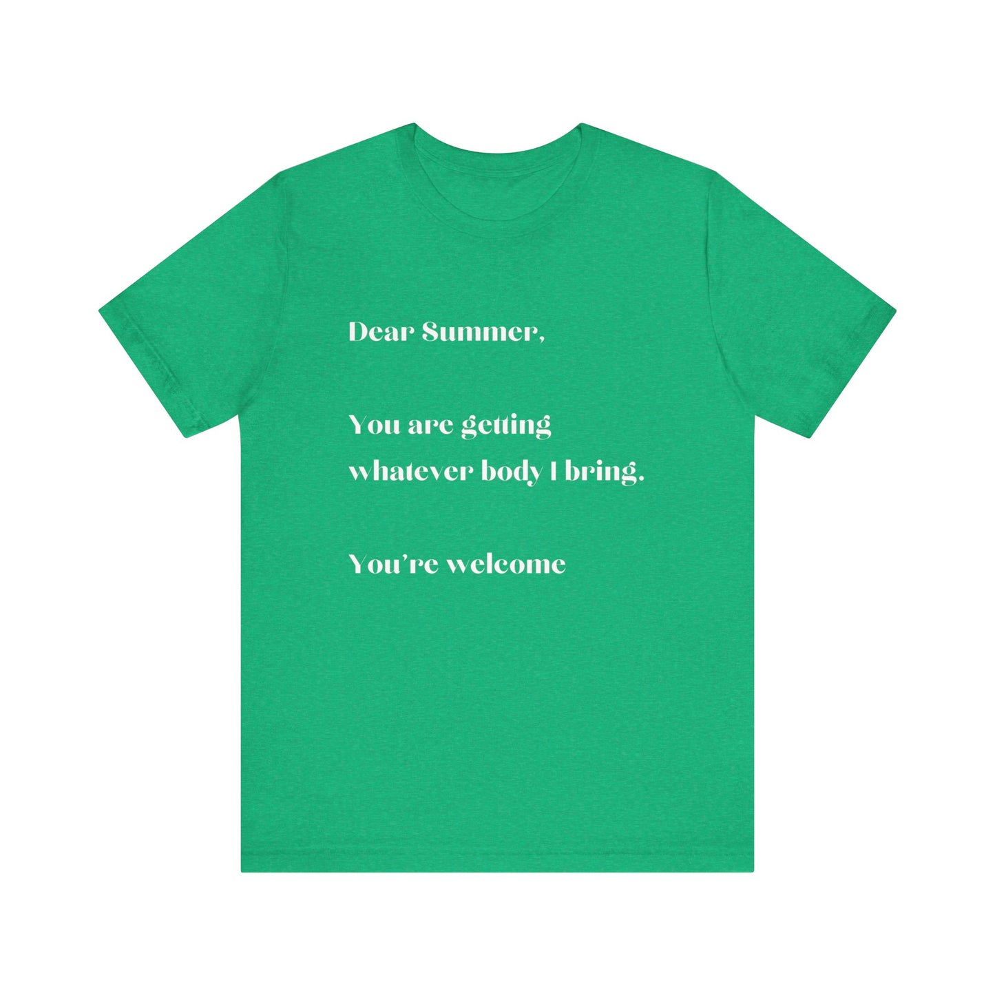 Summer Body WHT Short Sleeve Tee