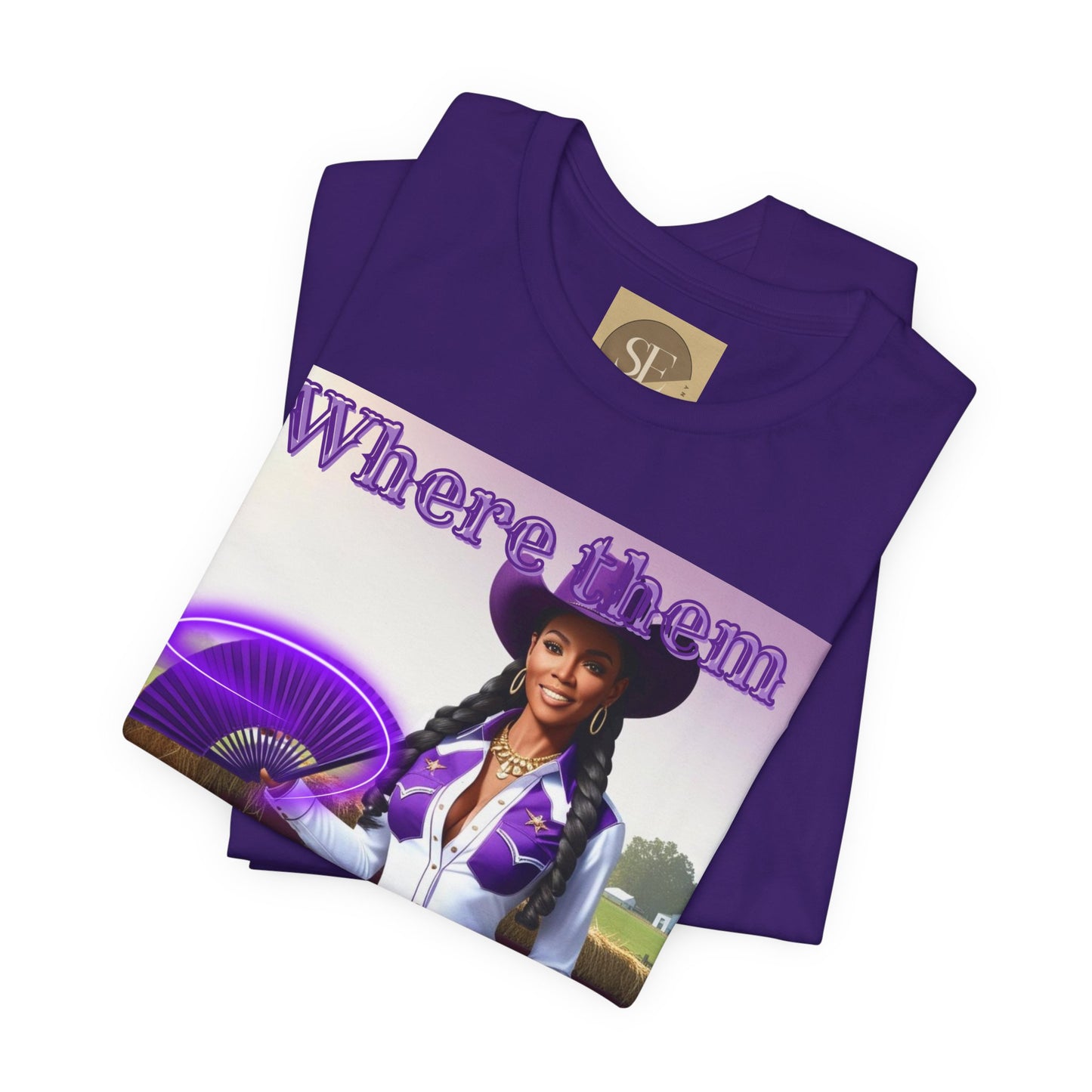 Purple Fan Tee
