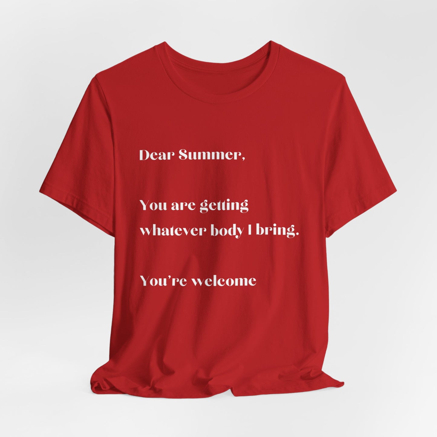 Summer Body WHT Short Sleeve Tee