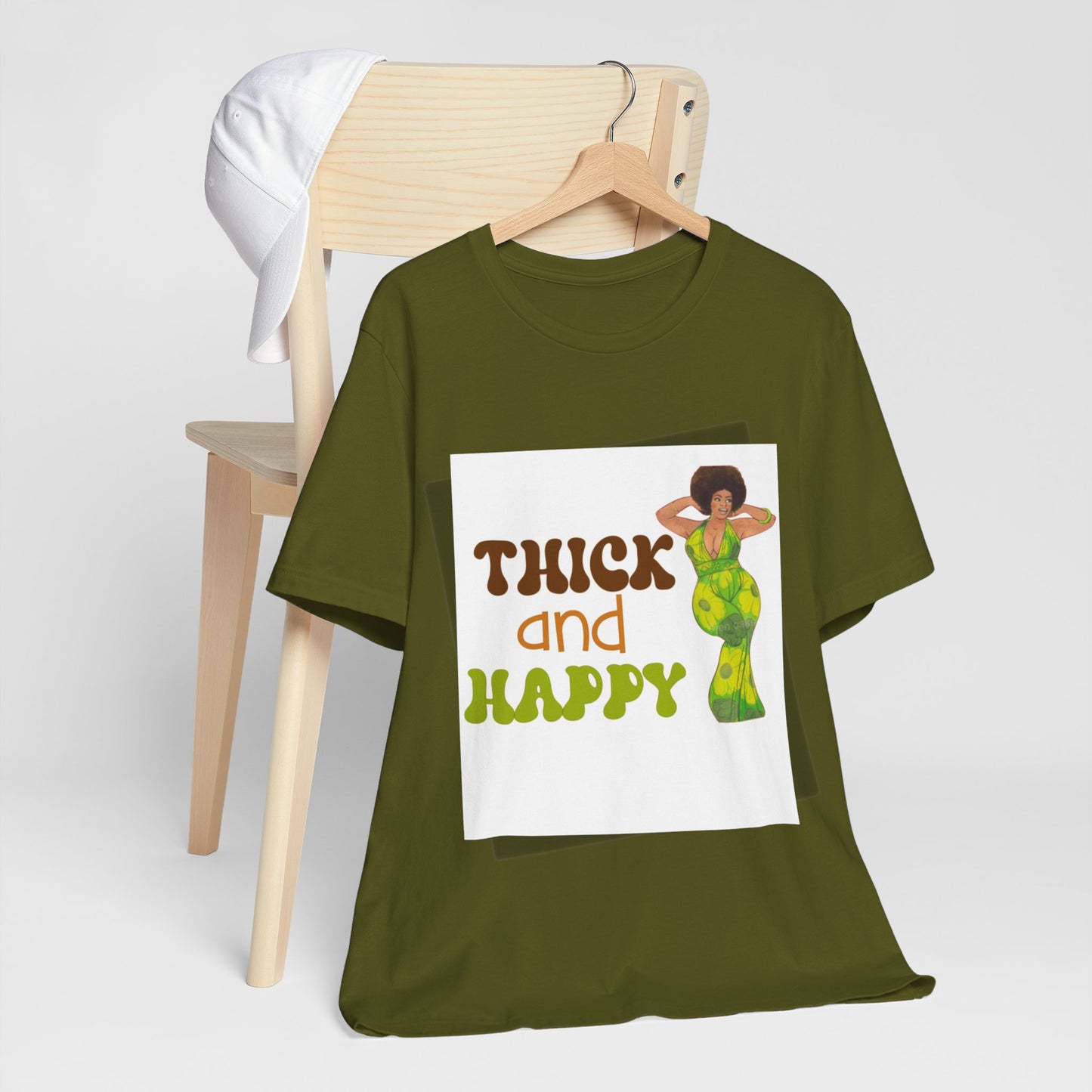 Thick and Happy Retro 2 Short Sleeve Tee