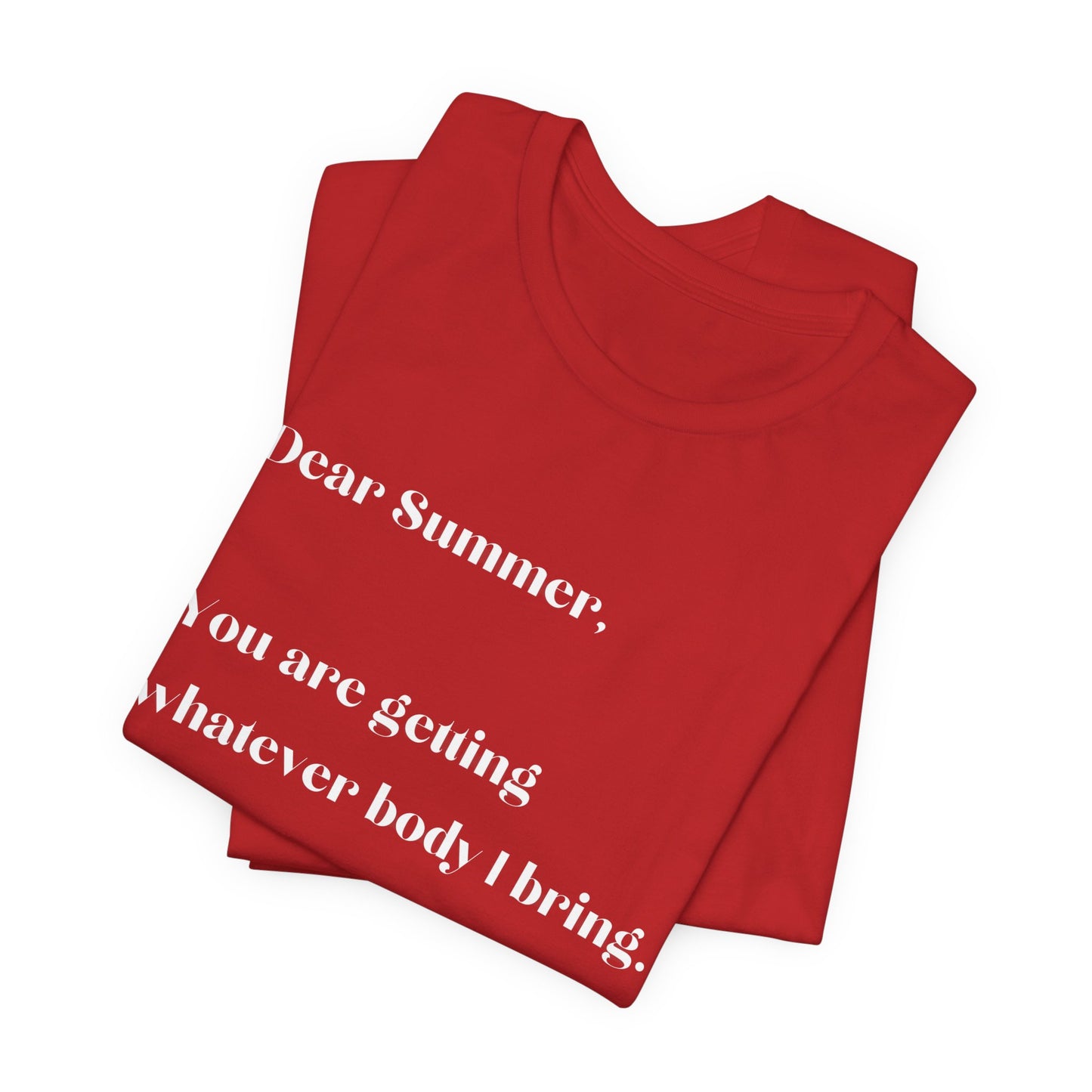 Summer Body WHT Short Sleeve Tee