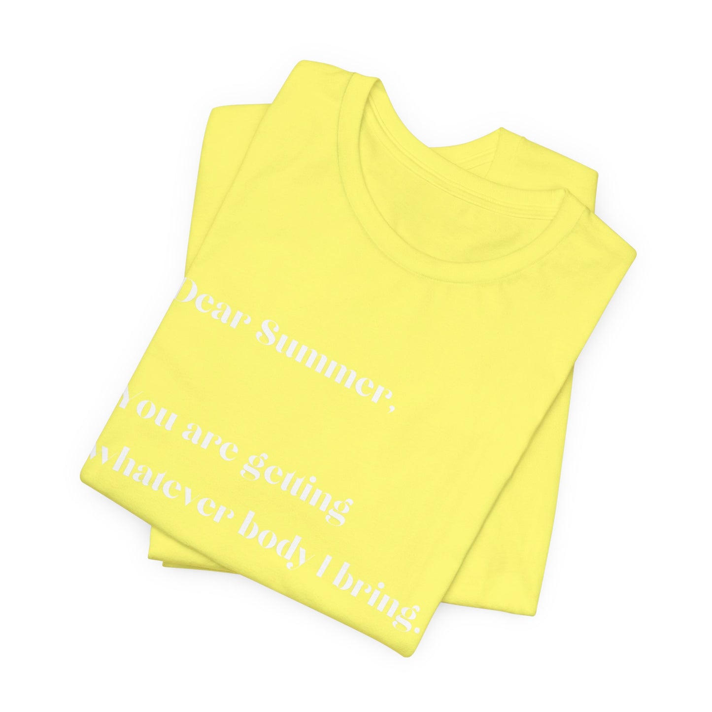 Summer Body WHT Short Sleeve Tee