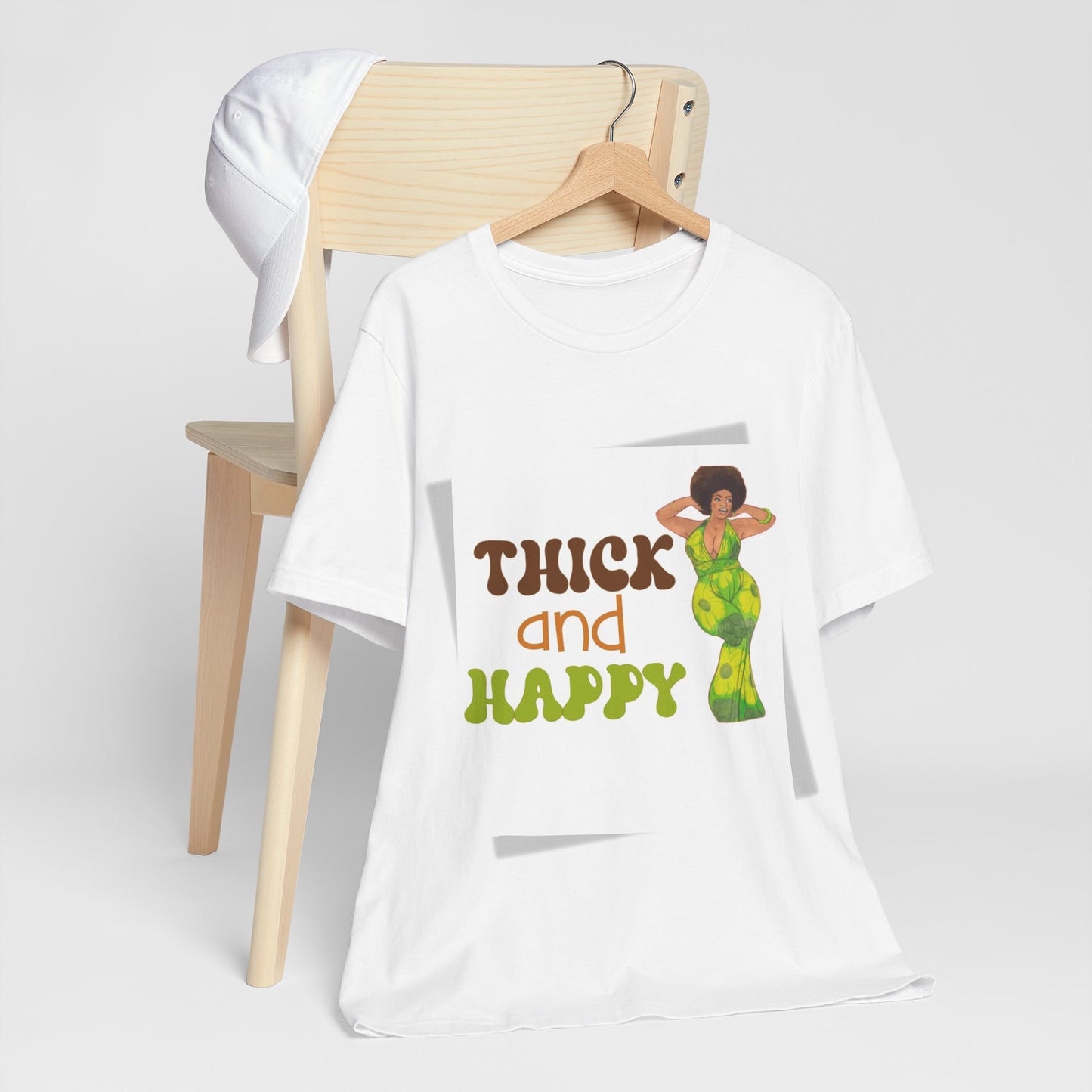Thick and Happy Retro 2 Short Sleeve Tee