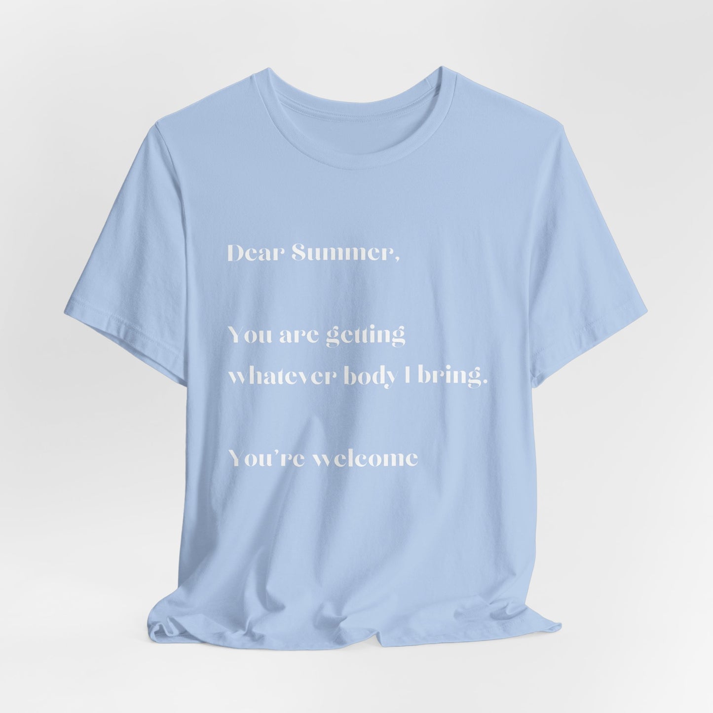 Summer Body WHT Short Sleeve Tee