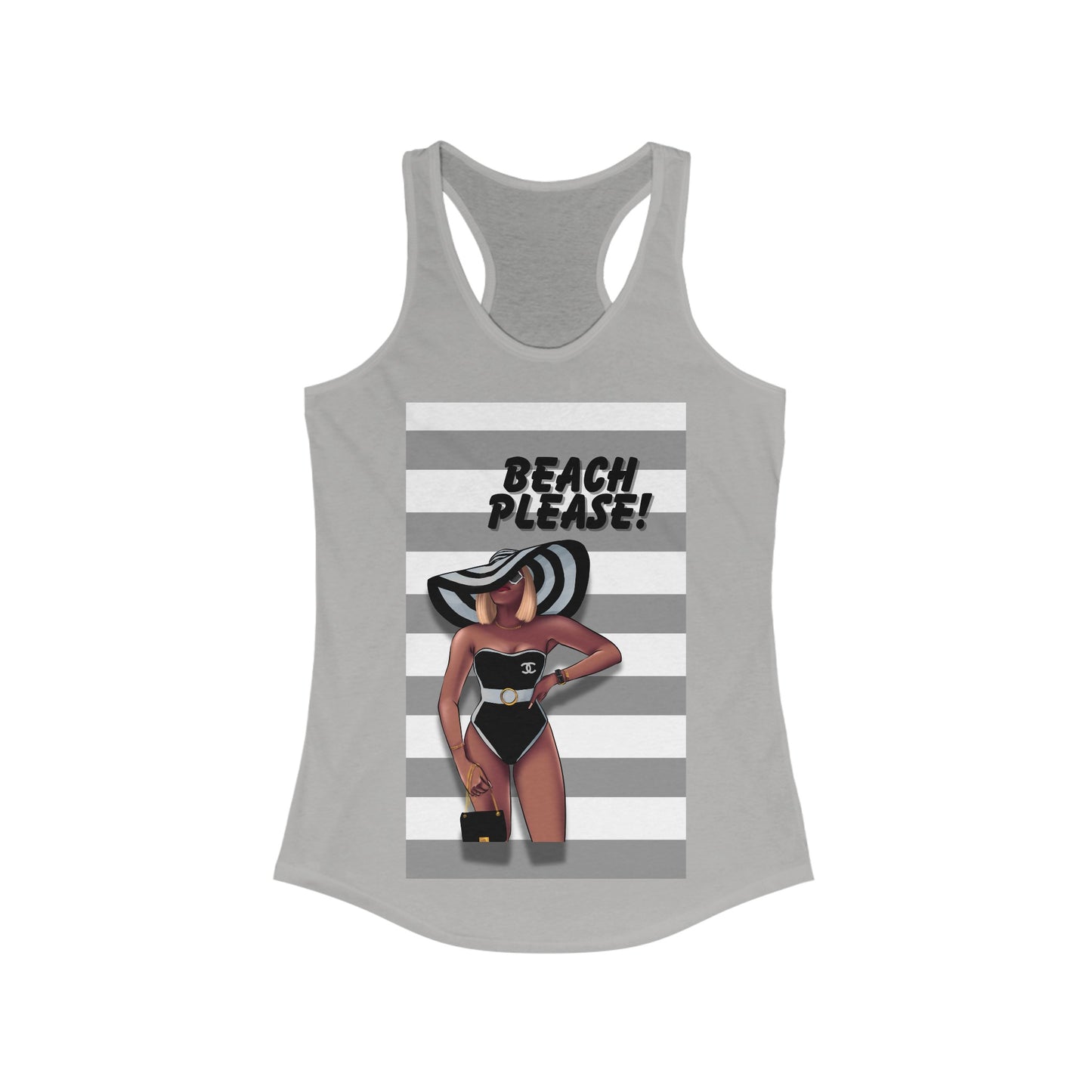 Beach Please Women's Racerback Tank