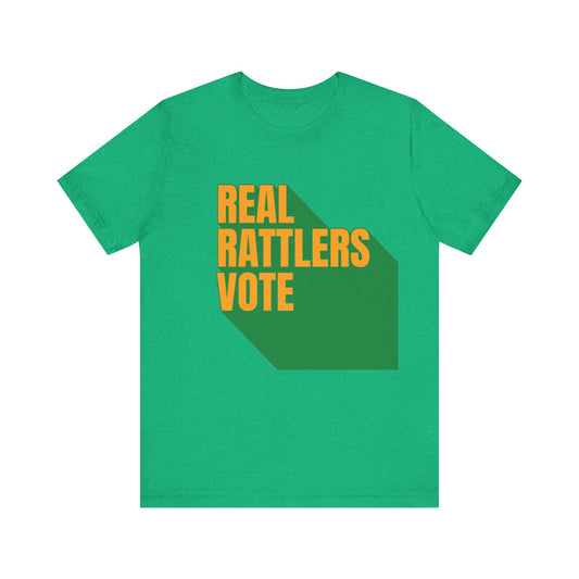 Real Rattlers Vote GRN Unisex Jersey Short Sleeve Tee