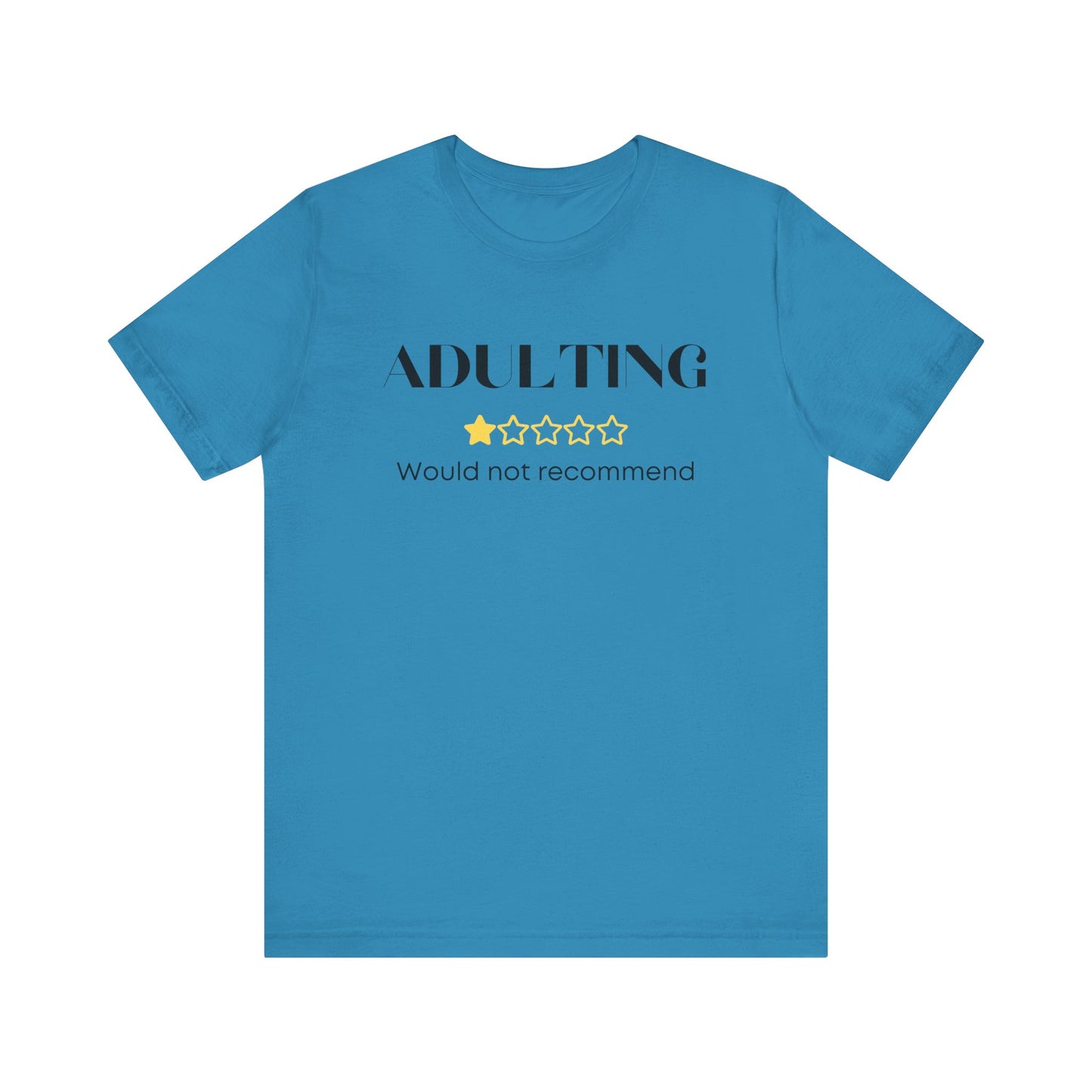 Adulting Unisex Jersey Short Sleeve Tee