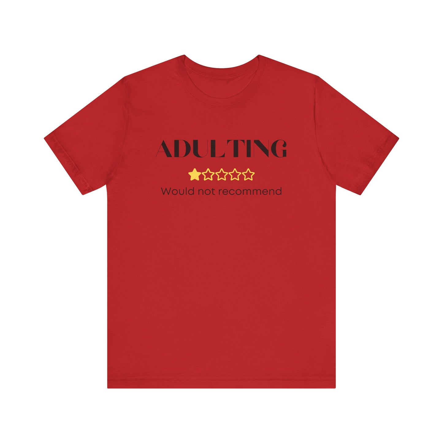 Adulting Unisex Jersey Short Sleeve Tee