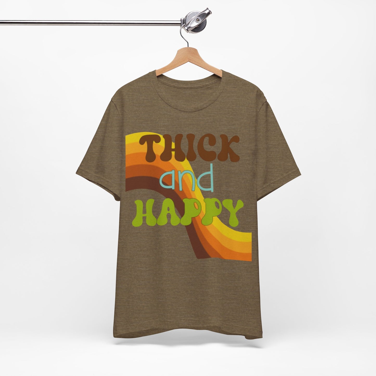 Thick and Happy Retro 1 Short Sleeve Tee