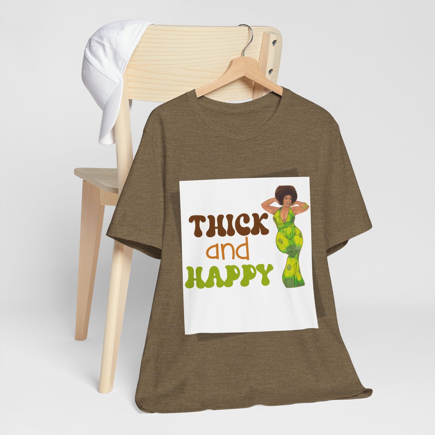 Thick and Happy Retro 2 Short Sleeve Tee