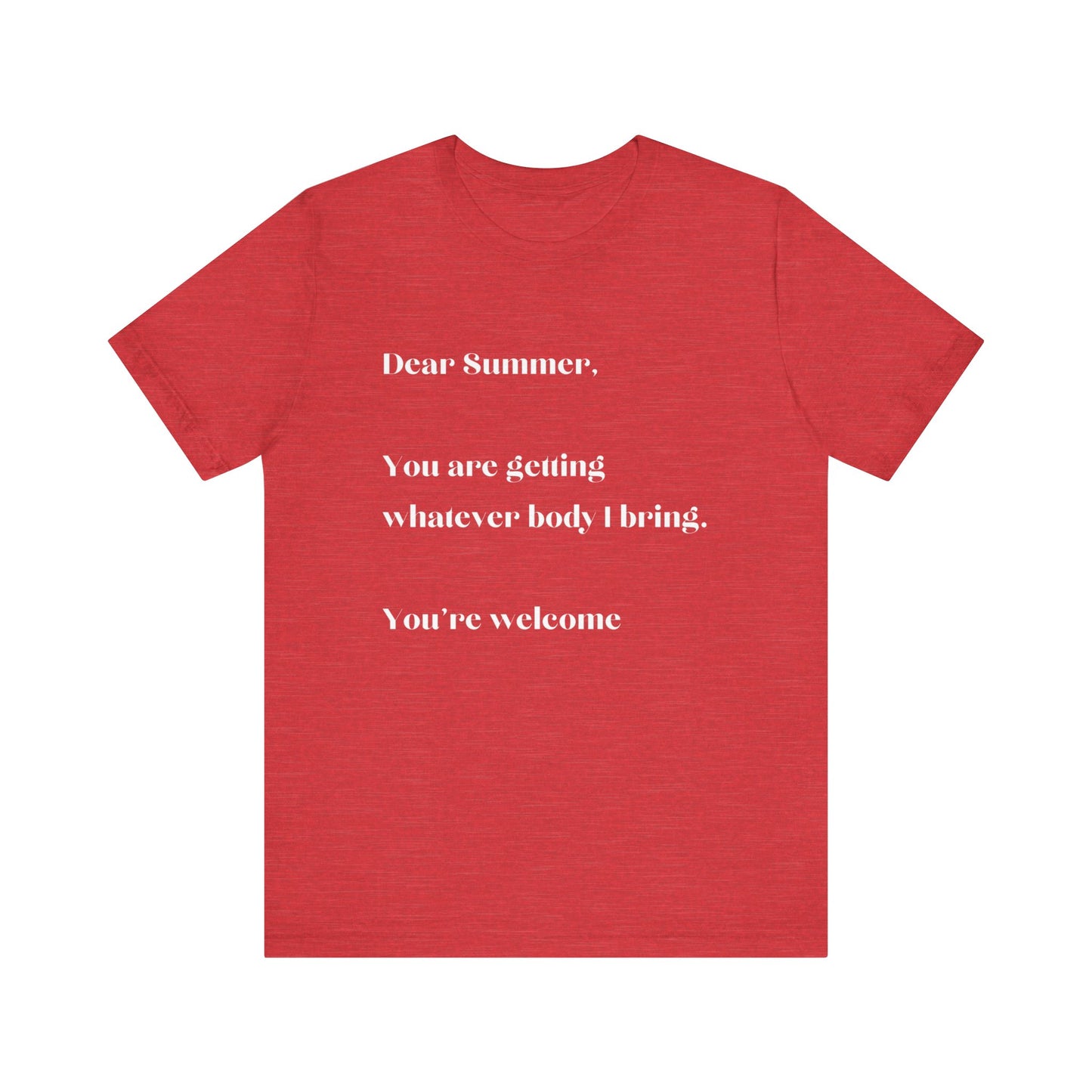 Summer Body WHT Short Sleeve Tee
