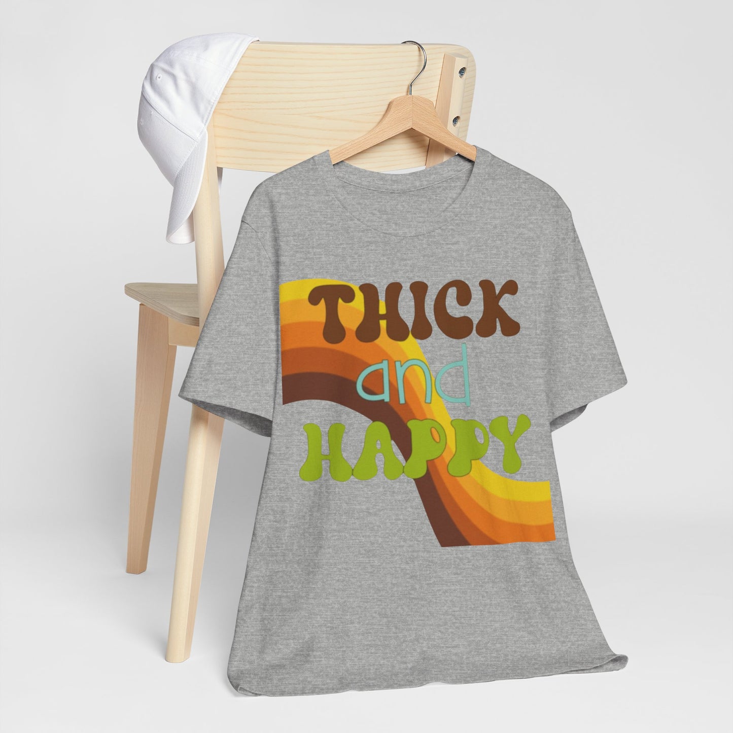 Thick and Happy Retro 1 Short Sleeve Tee