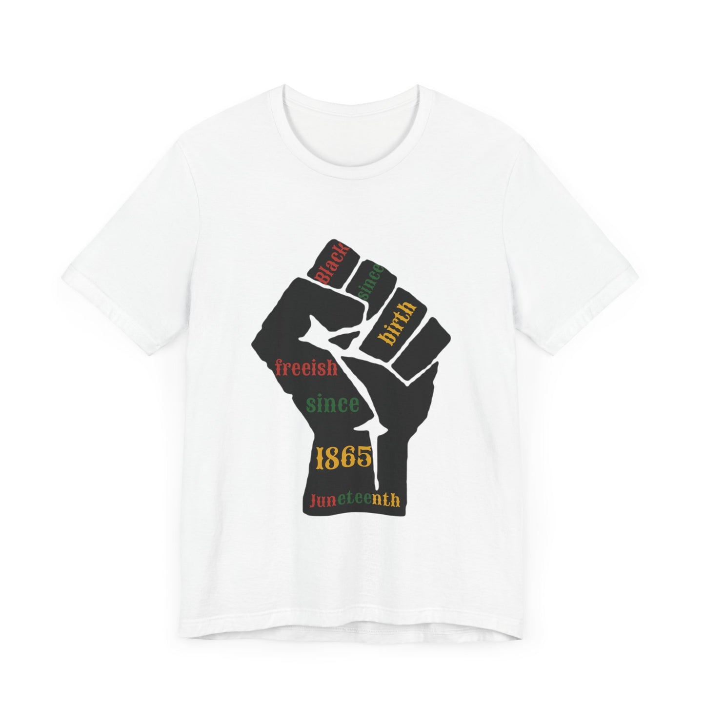 Black Fist Juneteenth Unisex Jersey Short Sleeve Tee