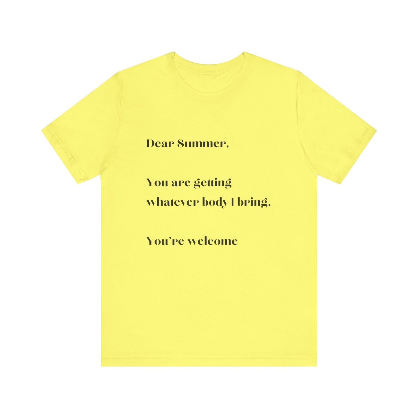 Summer Body Short Sleeve Tee