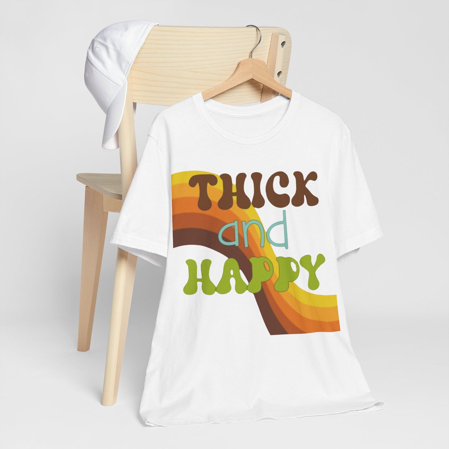 Thick and Happy Retro 1 Short Sleeve Tee