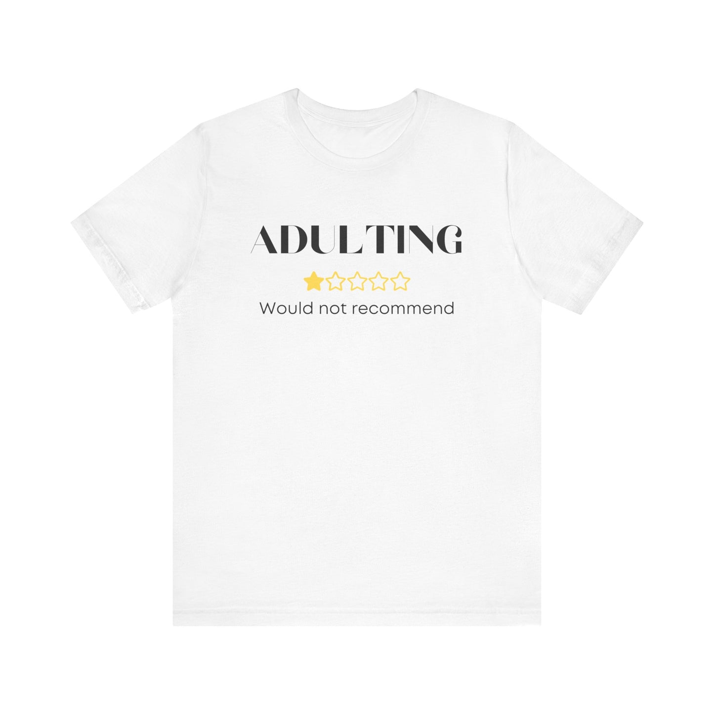 Adulting Unisex Jersey Short Sleeve Tee