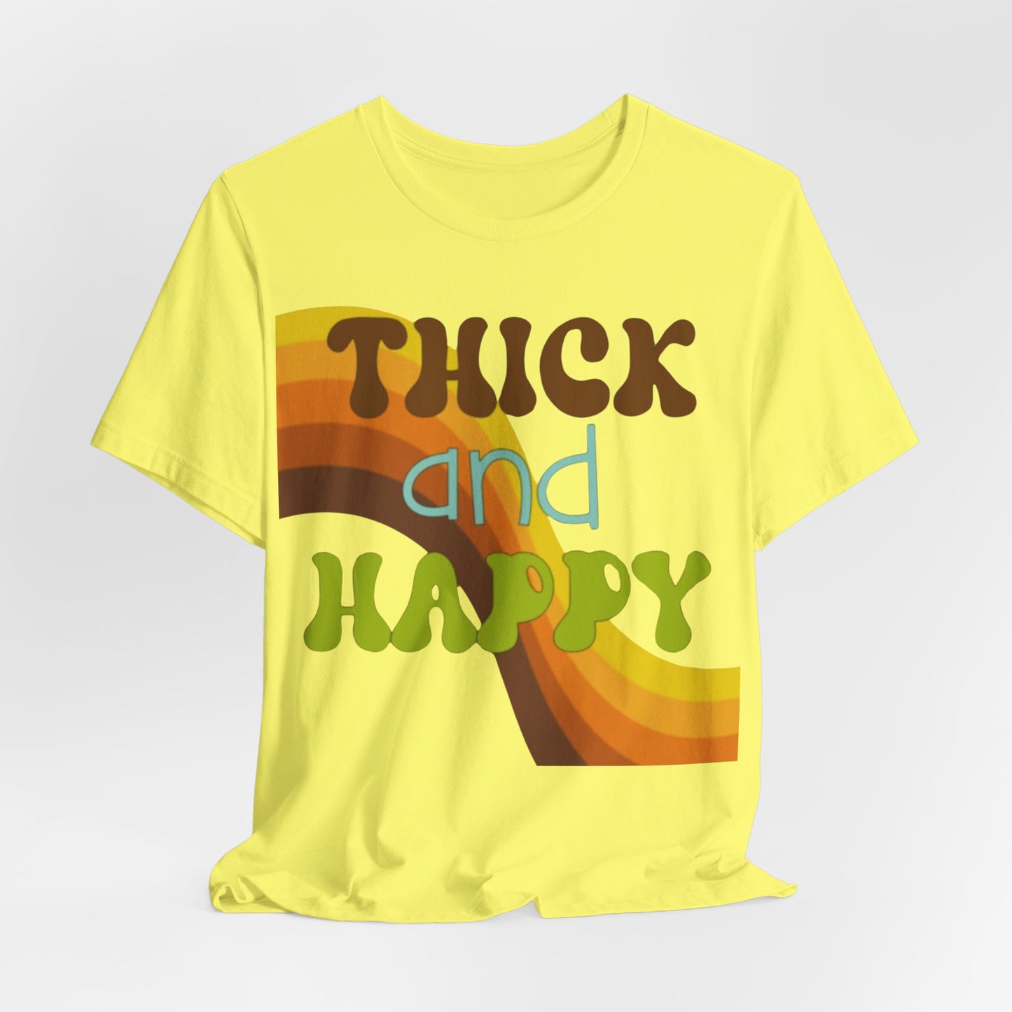 Thick and Happy Retro 1 Short Sleeve Tee