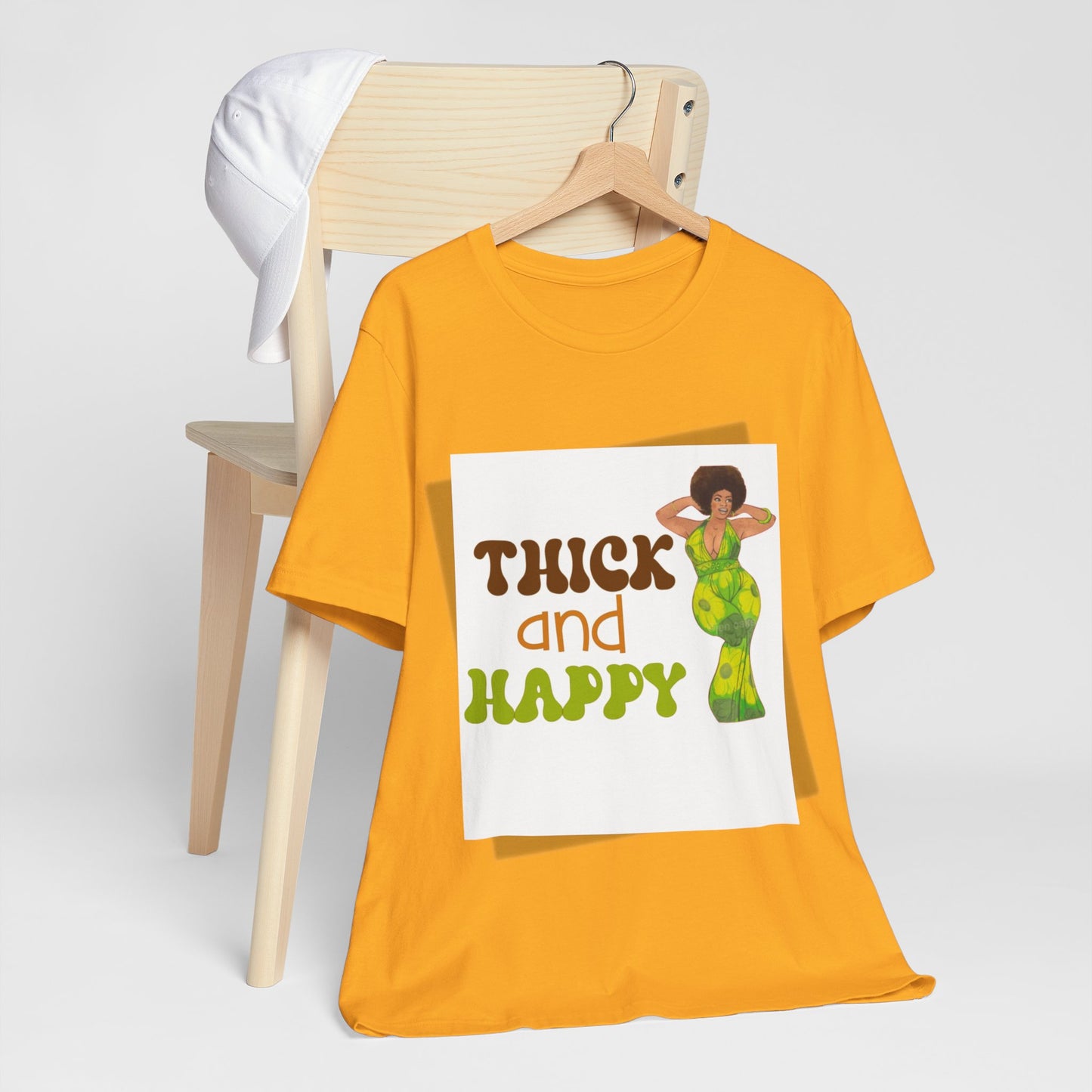 Thick and Happy Retro 2 Short Sleeve Tee