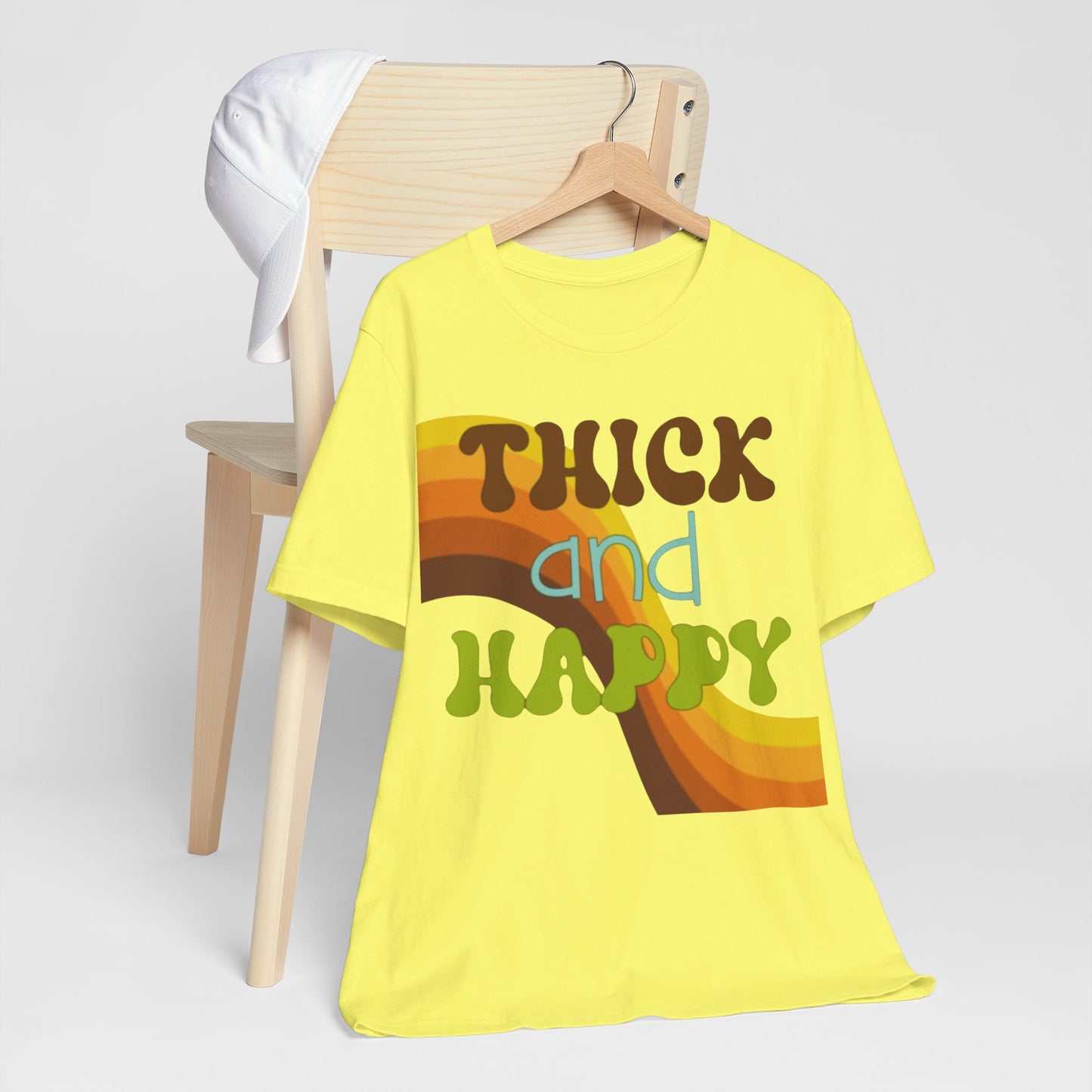 Thick and Happy Retro 1 Short Sleeve Tee