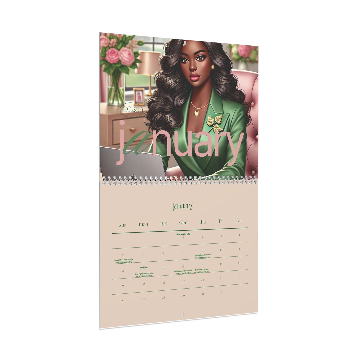 2025 Pretty Girl Wall Calendar