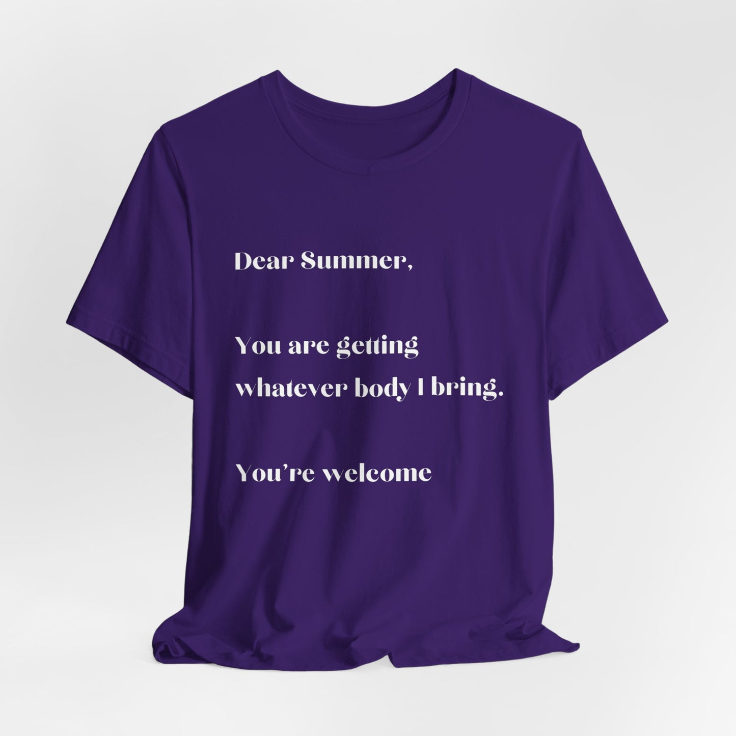 Summer Body WHT Short Sleeve Tee