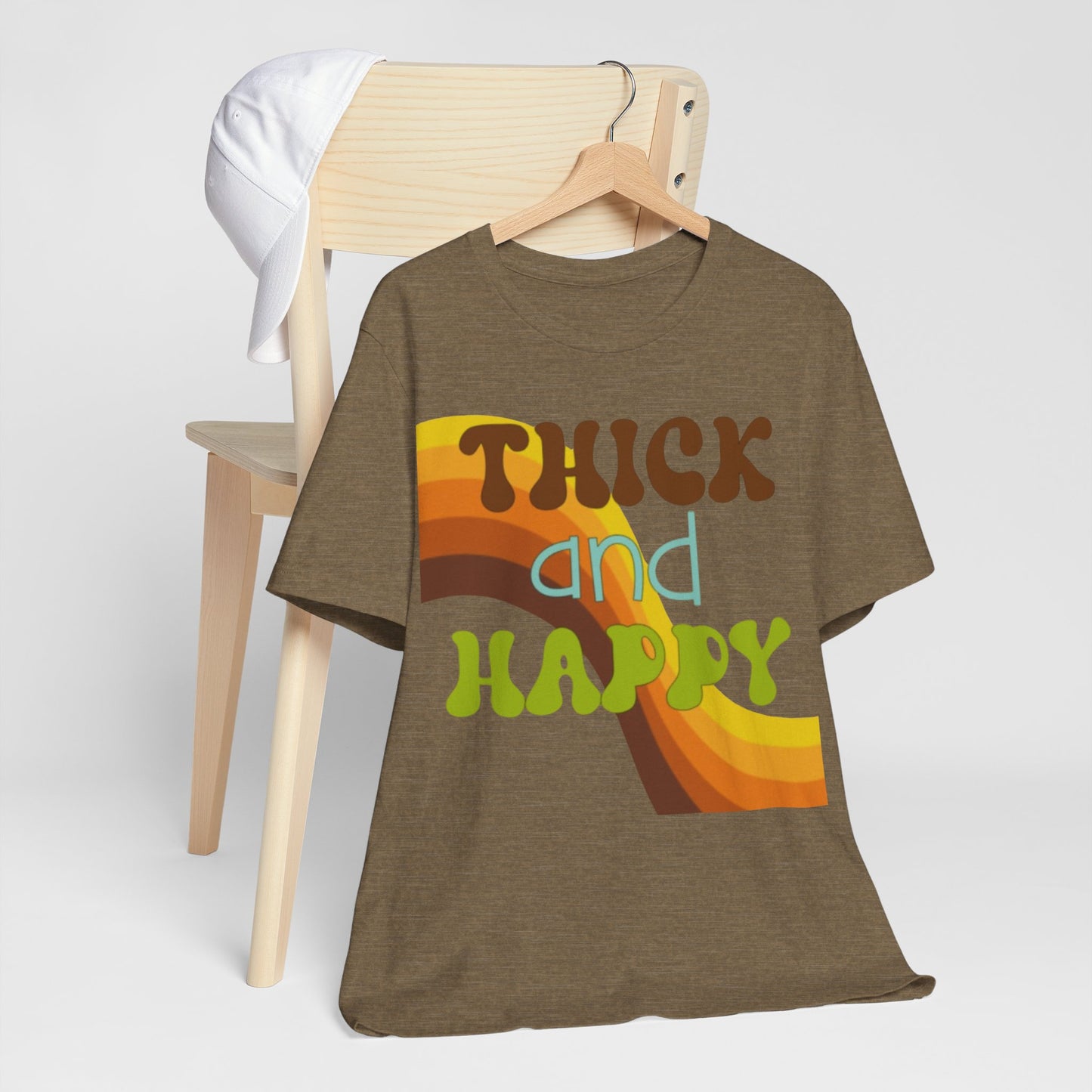 Thick and Happy Retro 1 Short Sleeve Tee